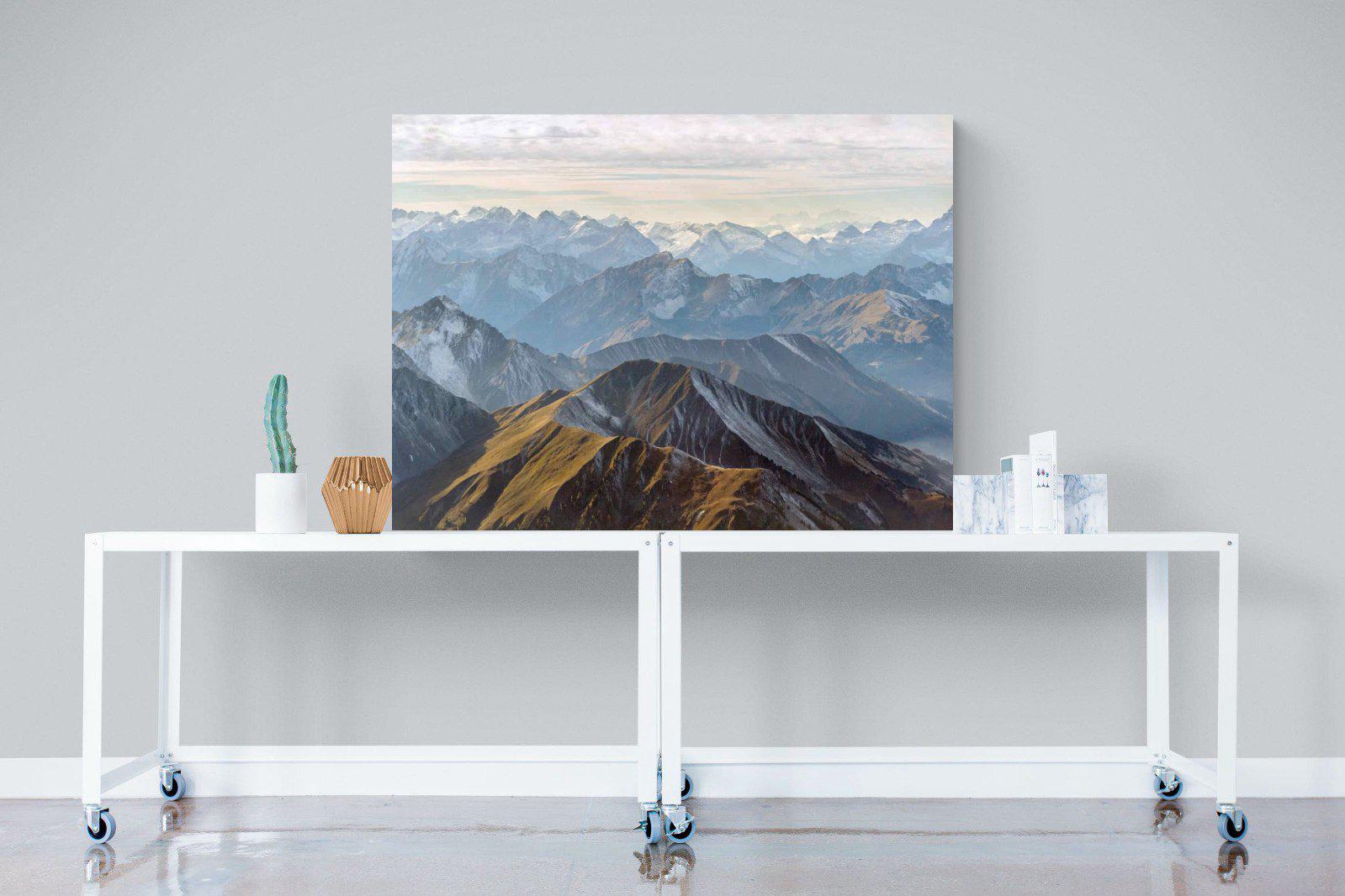 Andes Mountain-Wall_Art-120 x 90cm-Mounted Canvas-No Frame-Pixalot