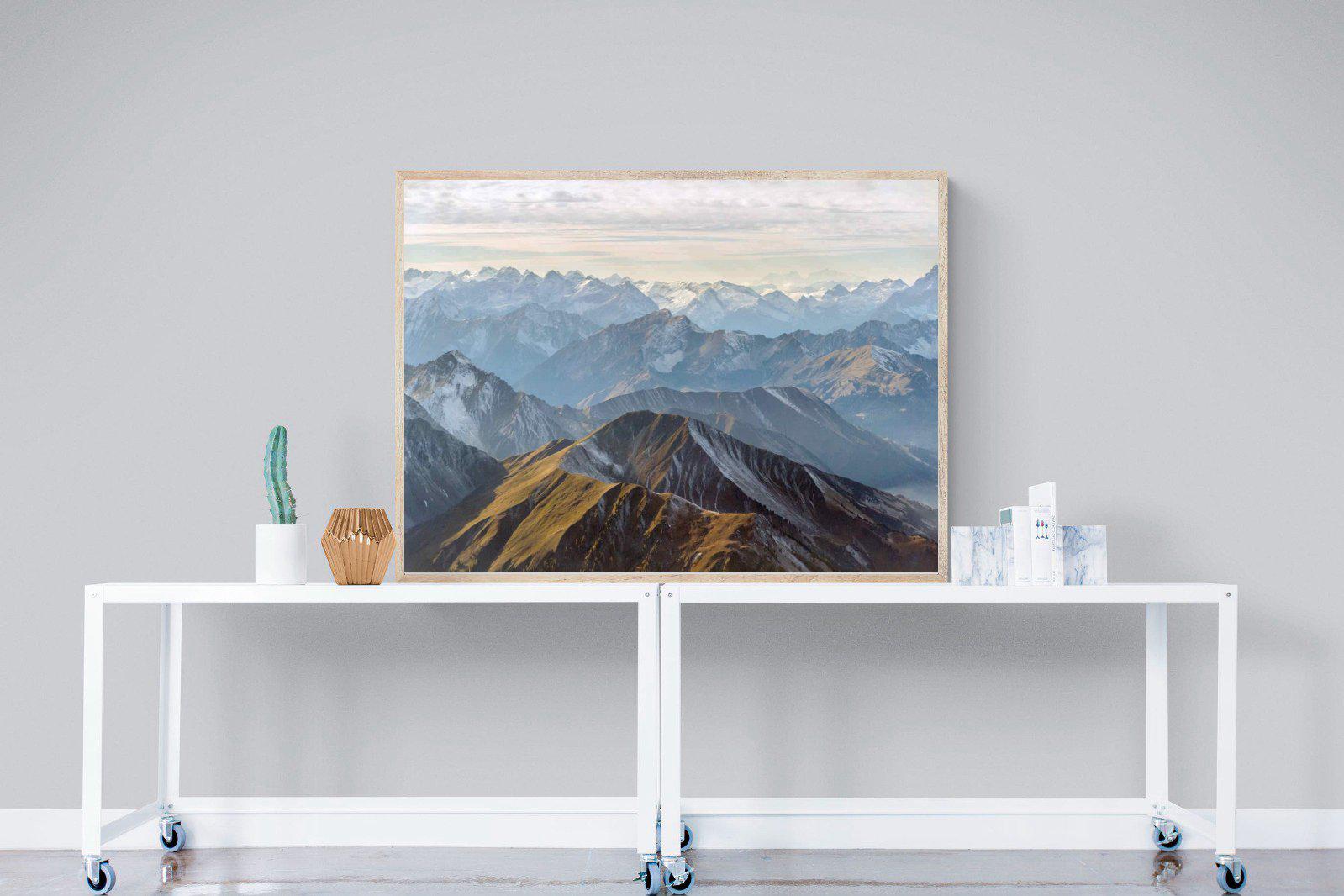 Andes Mountain-Wall_Art-120 x 90cm-Mounted Canvas-Wood-Pixalot