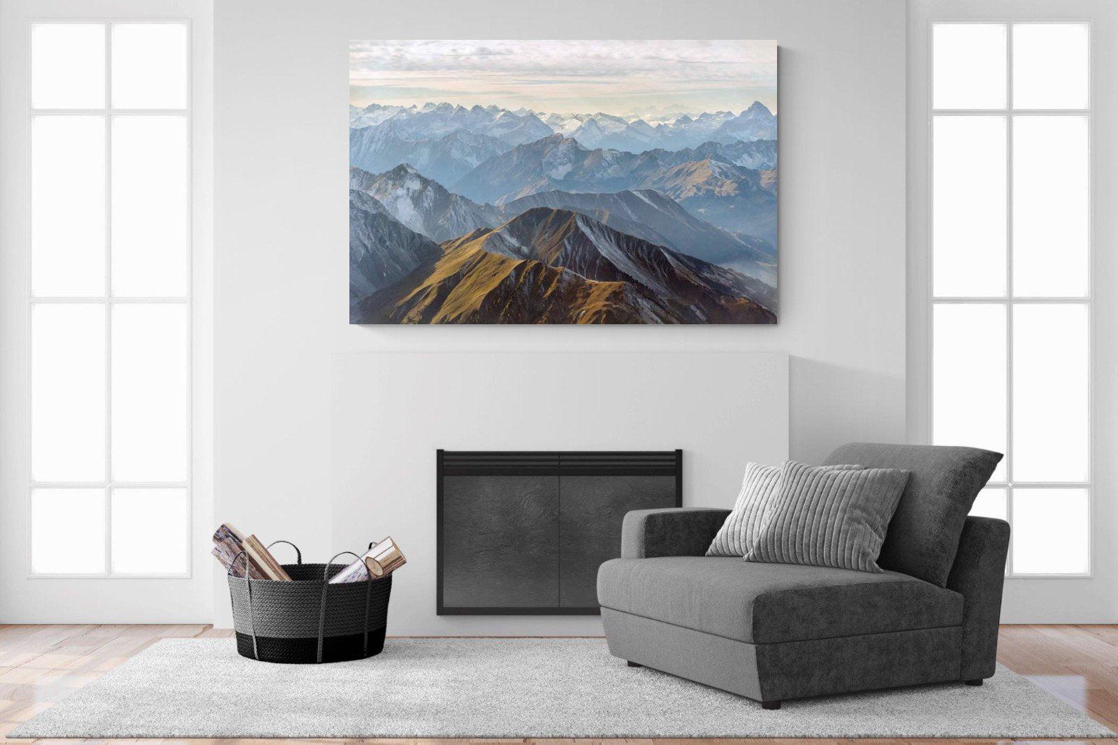 Andes Mountain-Wall_Art-150 x 100cm-Mounted Canvas-No Frame-Pixalot