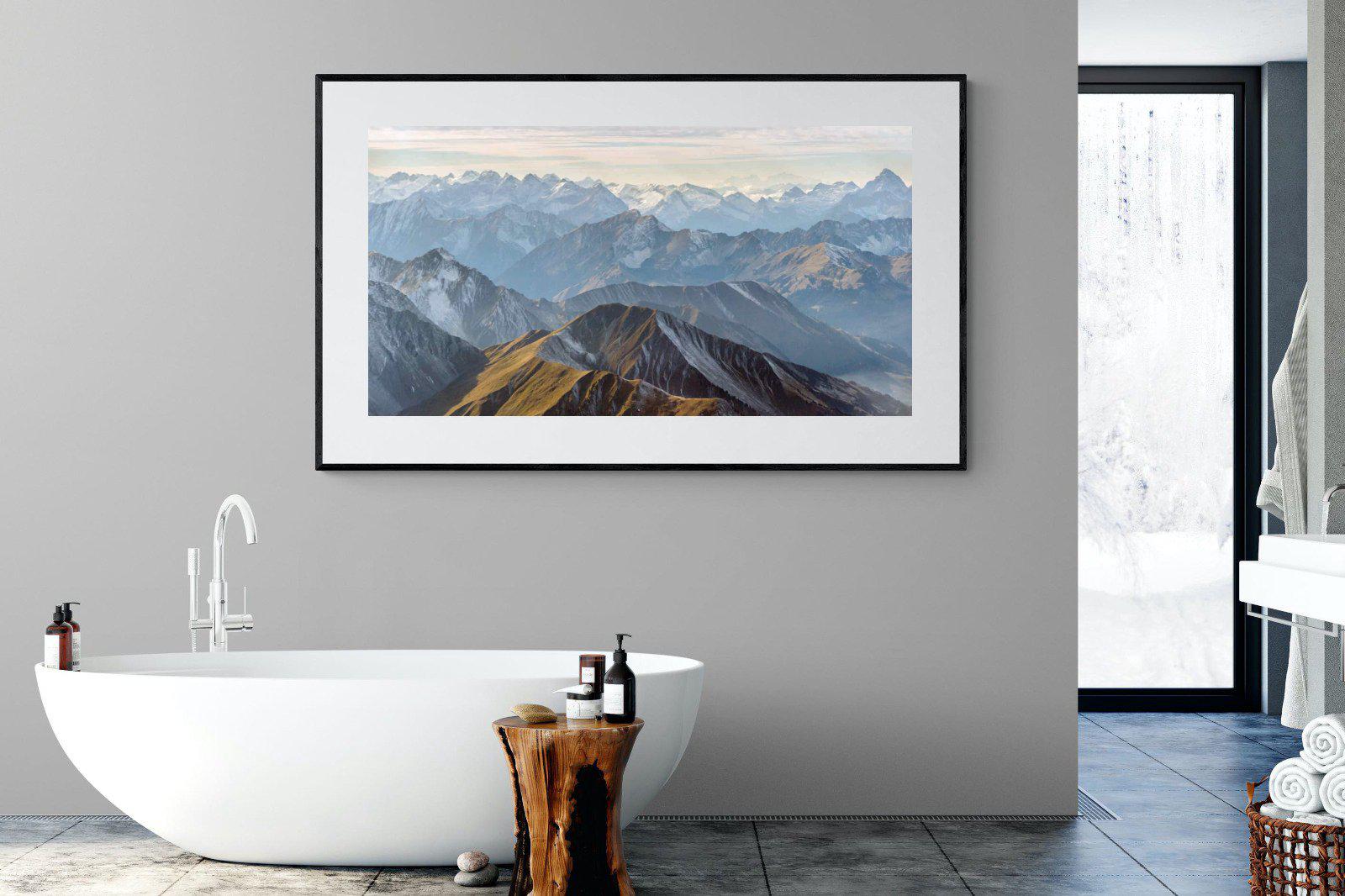 Andes Mountain-Wall_Art-180 x 110cm-Framed Print-Black-Pixalot