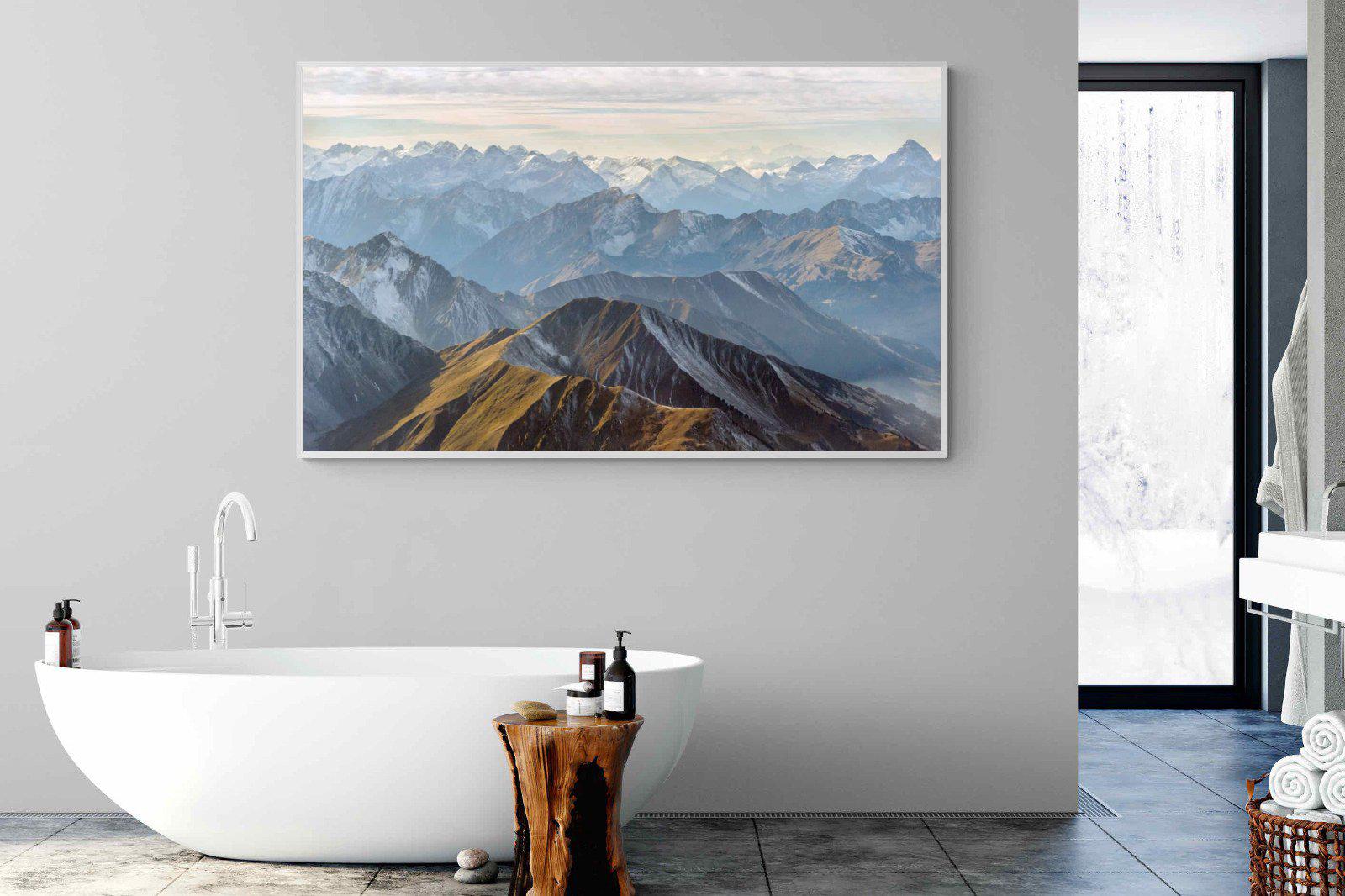 Andes Mountain-Wall_Art-180 x 110cm-Mounted Canvas-White-Pixalot
