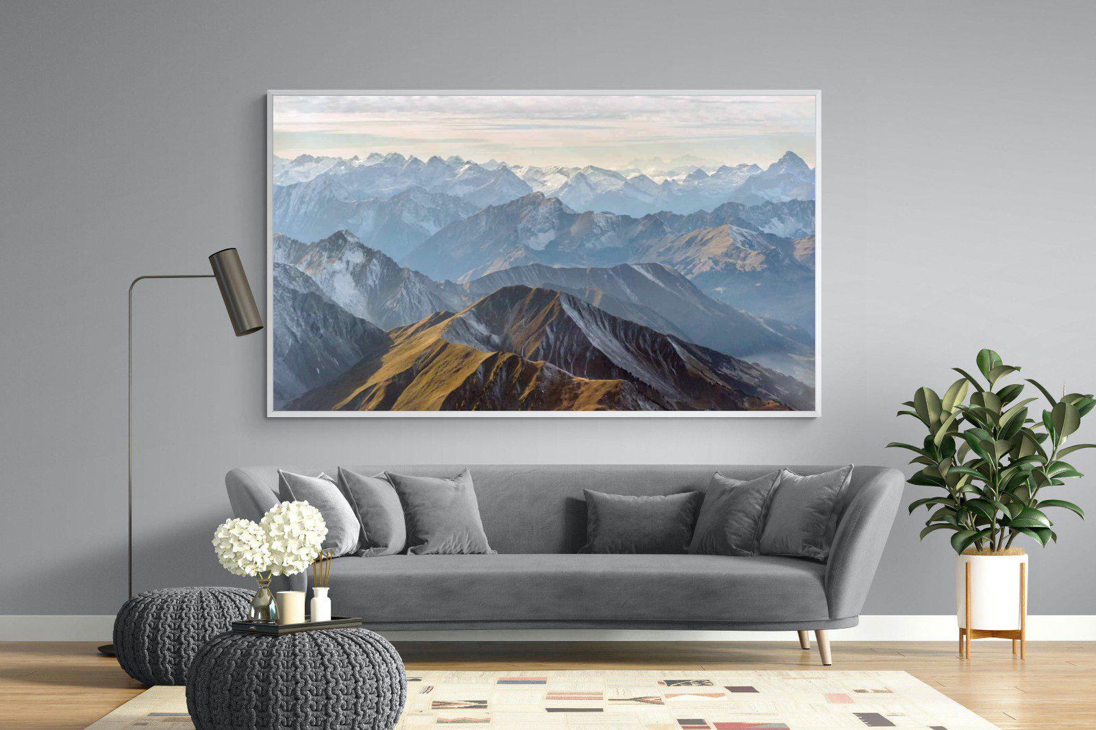 Andes Mountain-Wall_Art-220 x 130cm-Mounted Canvas-White-Pixalot