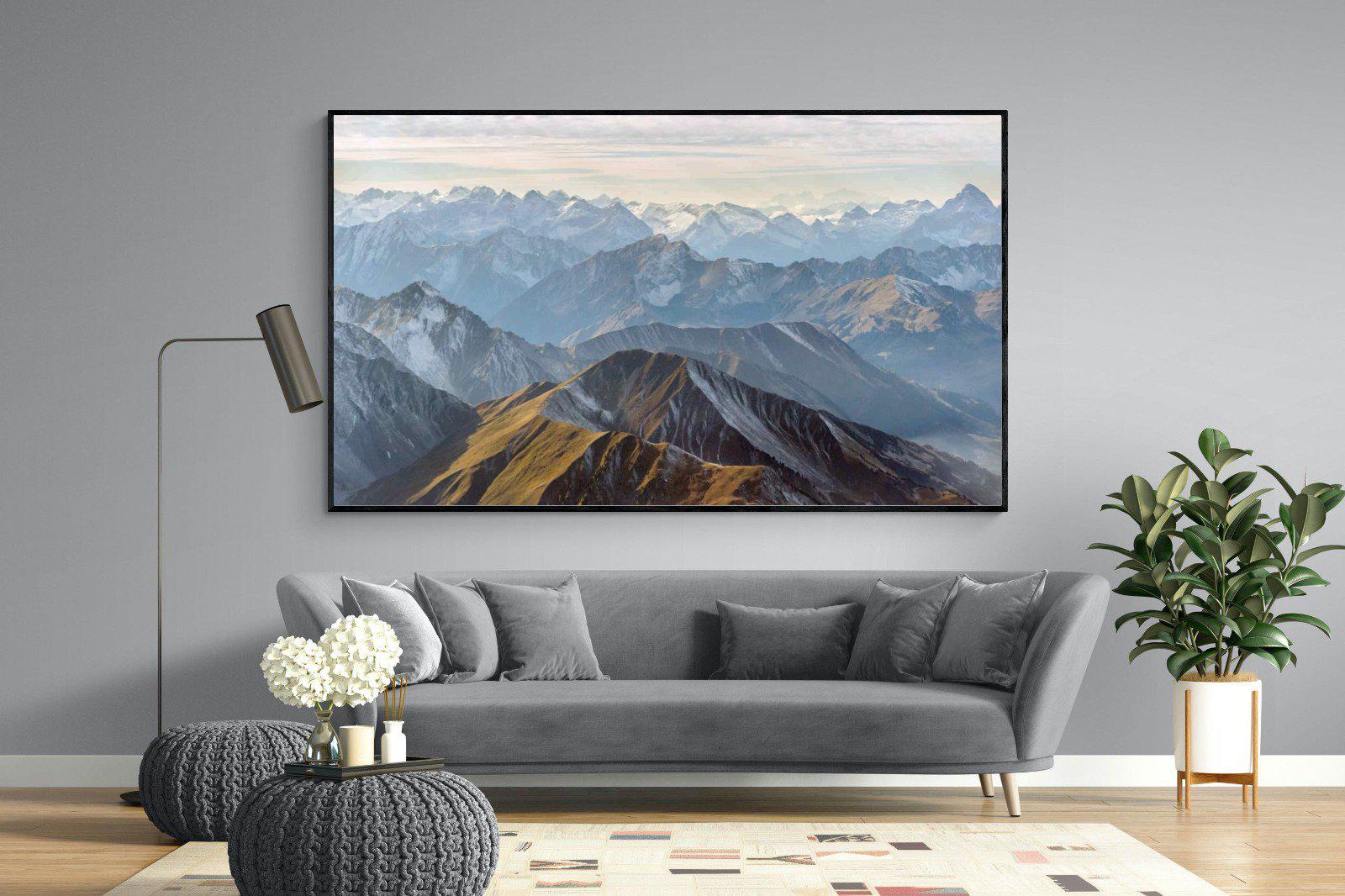 Andes Mountain-Wall_Art-220 x 130cm-Mounted Canvas-Black-Pixalot