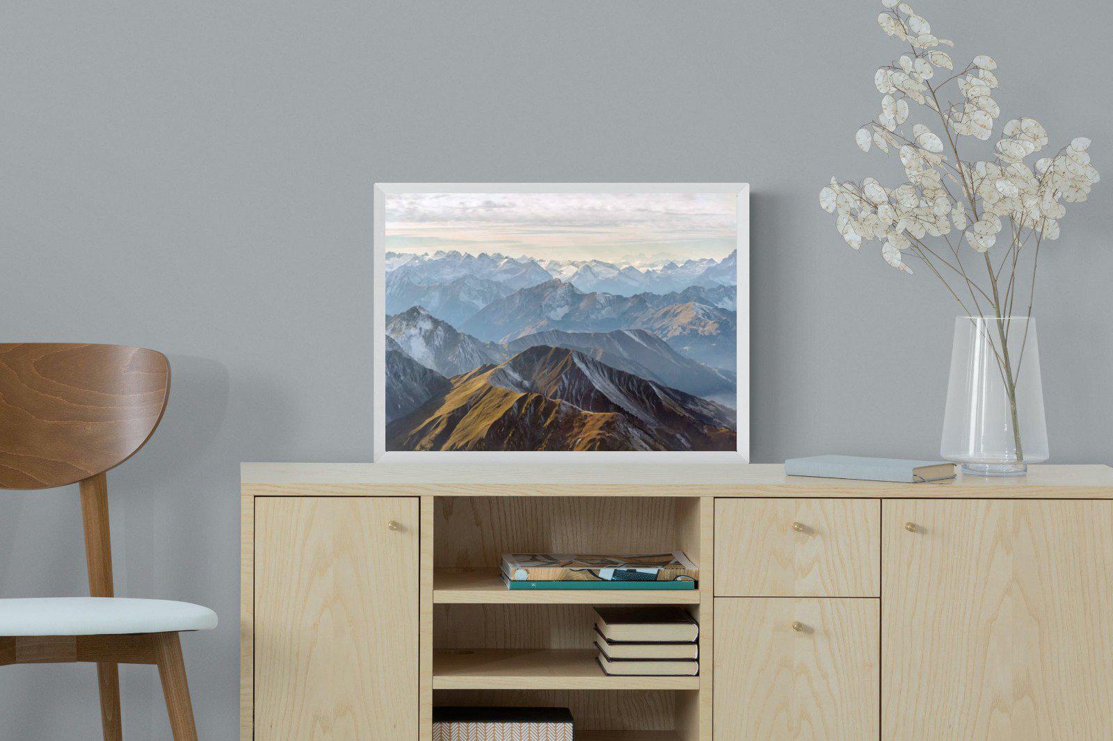 Andes Mountain-Wall_Art-60 x 45cm-Mounted Canvas-White-Pixalot