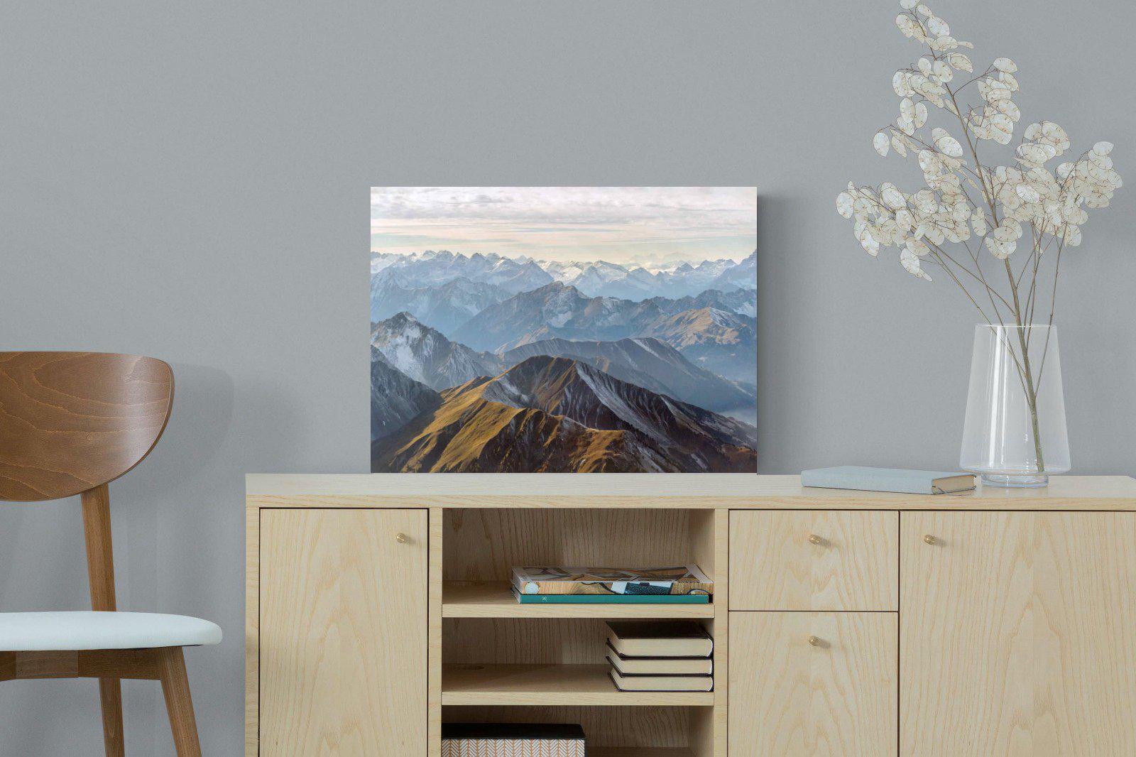 Andes Mountain-Wall_Art-60 x 45cm-Mounted Canvas-No Frame-Pixalot