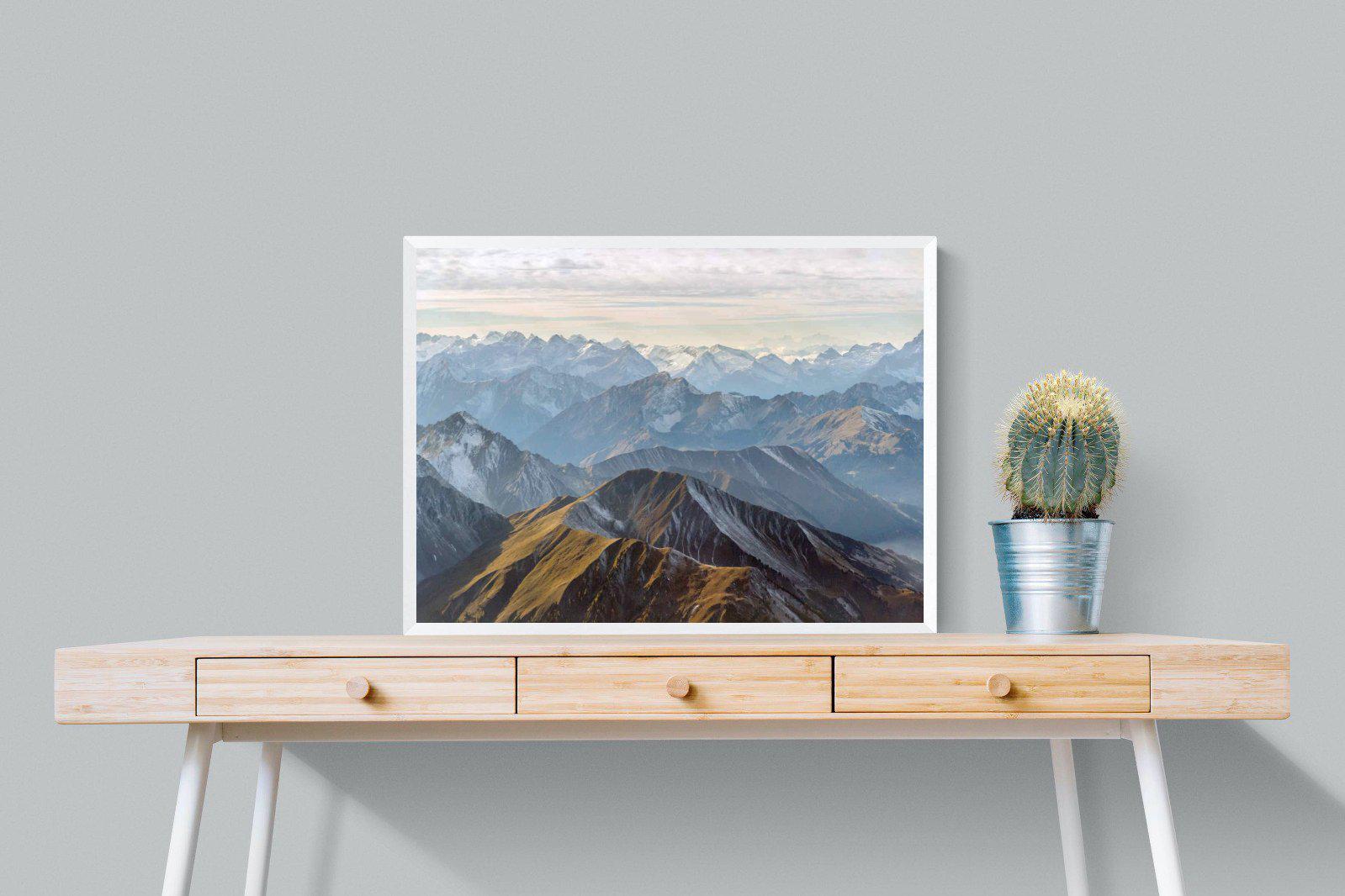 Andes Mountain-Wall_Art-80 x 60cm-Mounted Canvas-White-Pixalot
