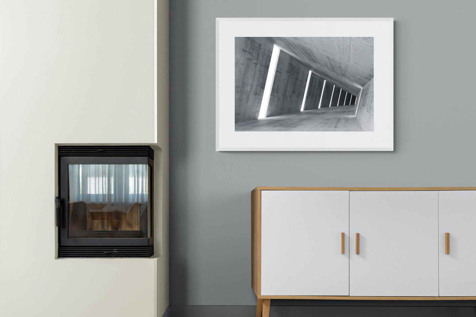 Angles-Wall_Art-100 x 75cm-Framed Print-White-Pixalot