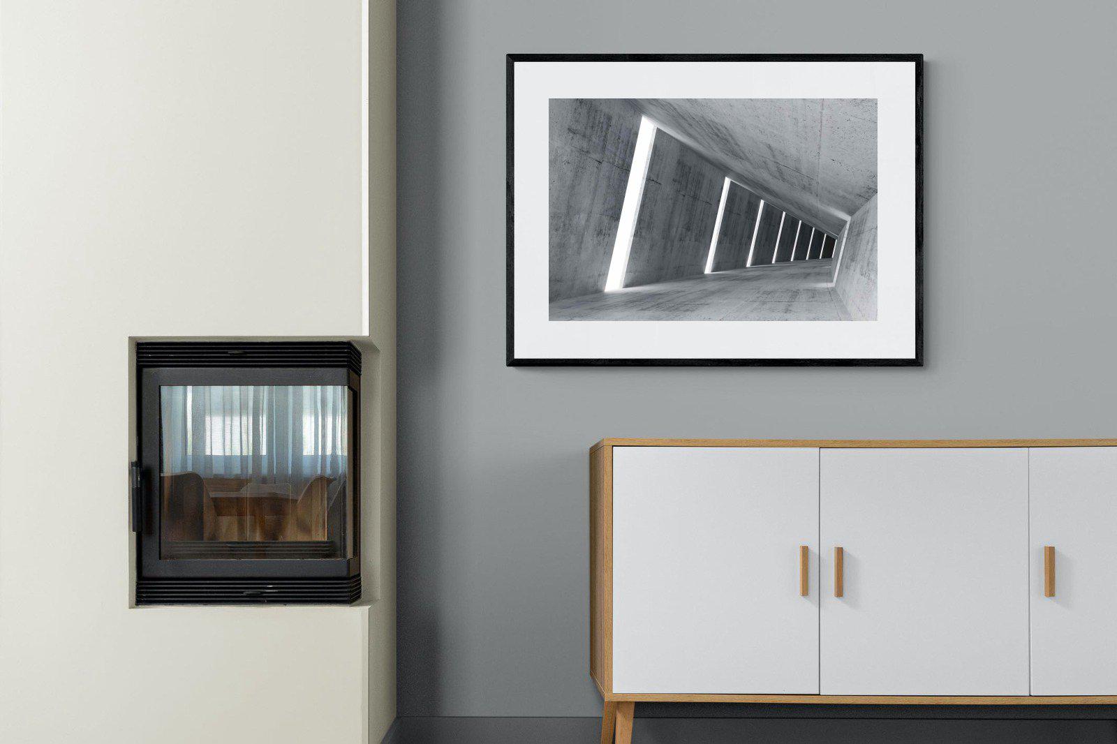 Angles-Wall_Art-100 x 75cm-Framed Print-Black-Pixalot