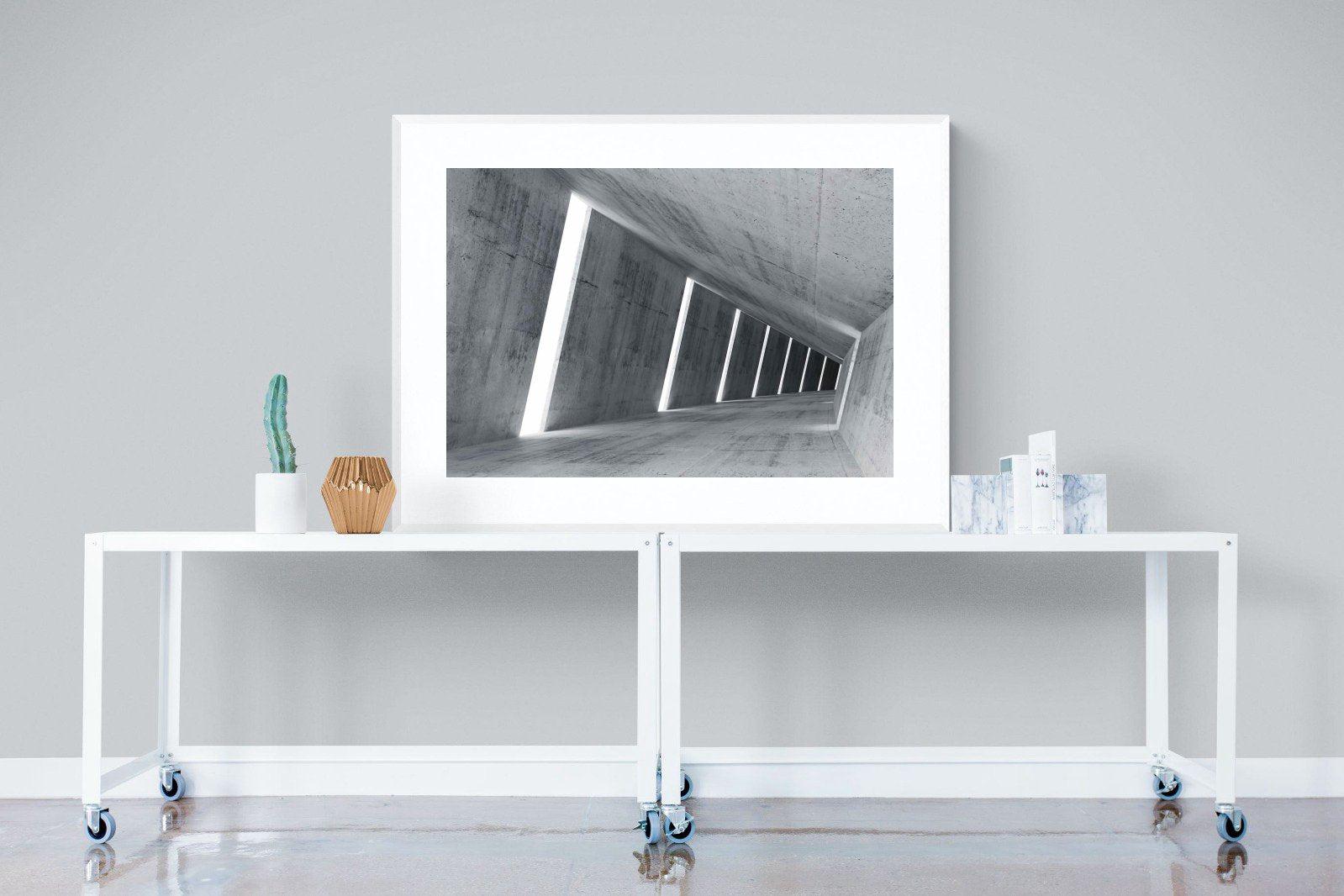 Angles-Wall_Art-120 x 90cm-Framed Print-White-Pixalot