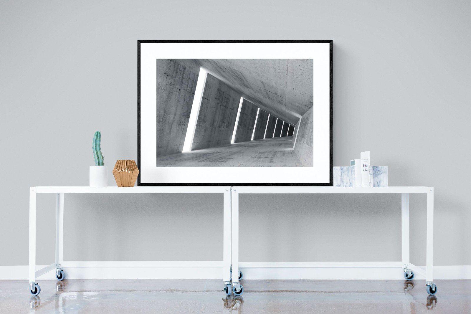 Angles-Wall_Art-120 x 90cm-Framed Print-Black-Pixalot