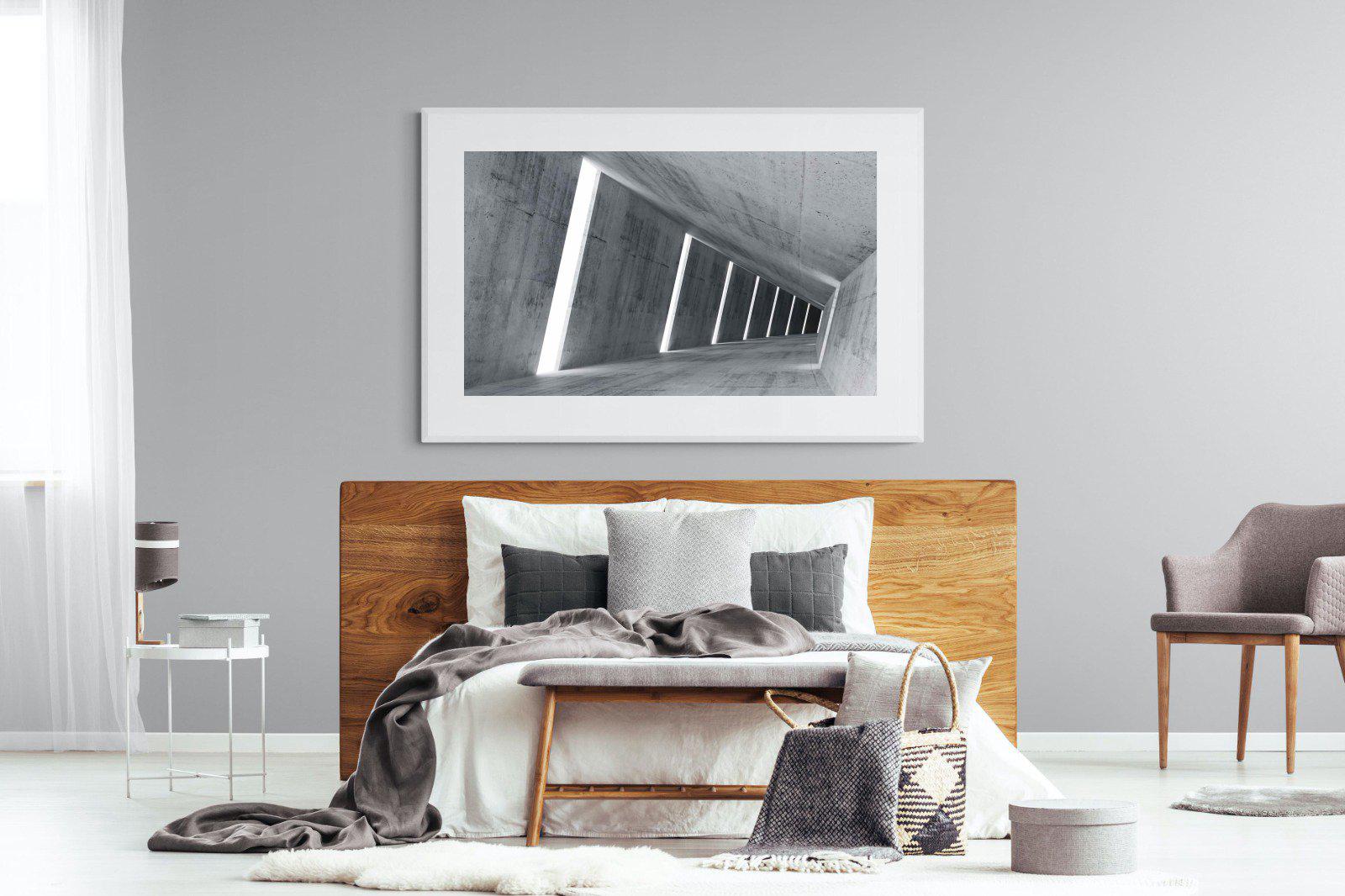 Angles-Wall_Art-150 x 100cm-Framed Print-White-Pixalot