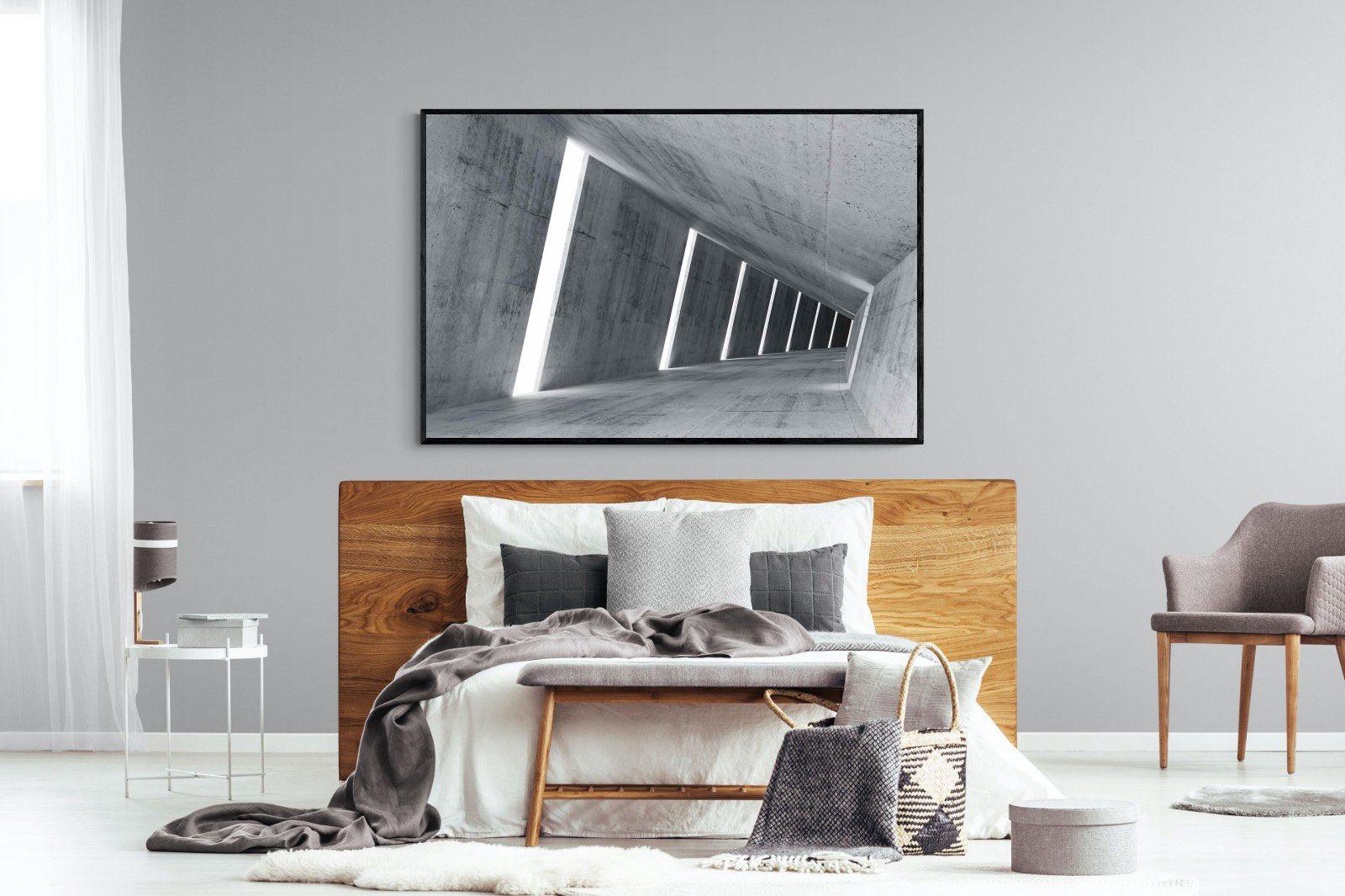 Angles-Wall_Art-150 x 100cm-Mounted Canvas-Black-Pixalot