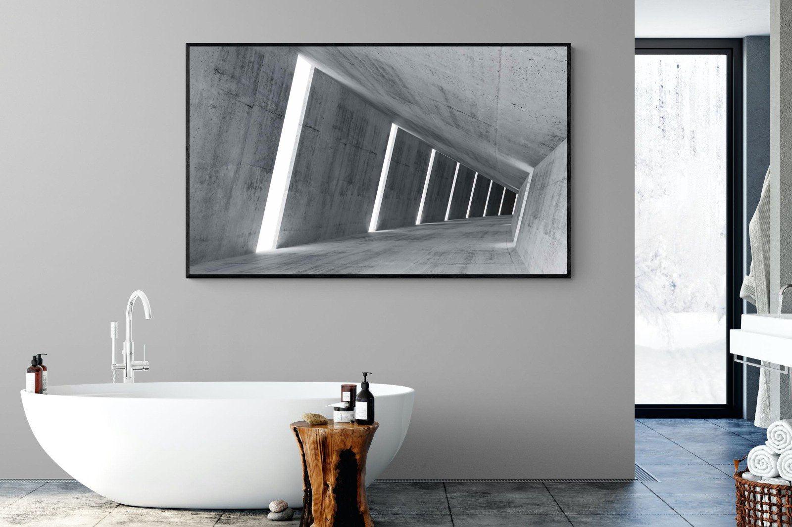 Angles-Wall_Art-180 x 110cm-Mounted Canvas-Black-Pixalot