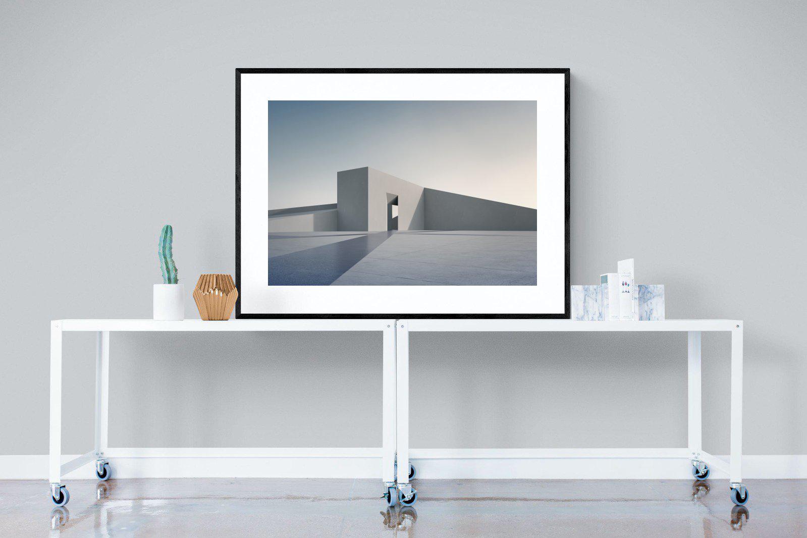 Angular-Wall_Art-120 x 90cm-Framed Print-Black-Pixalot