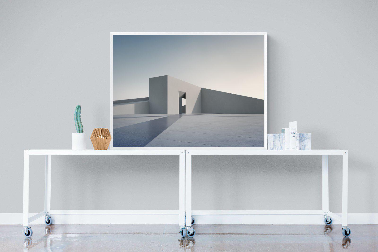 Angular-Wall_Art-120 x 90cm-Mounted Canvas-White-Pixalot