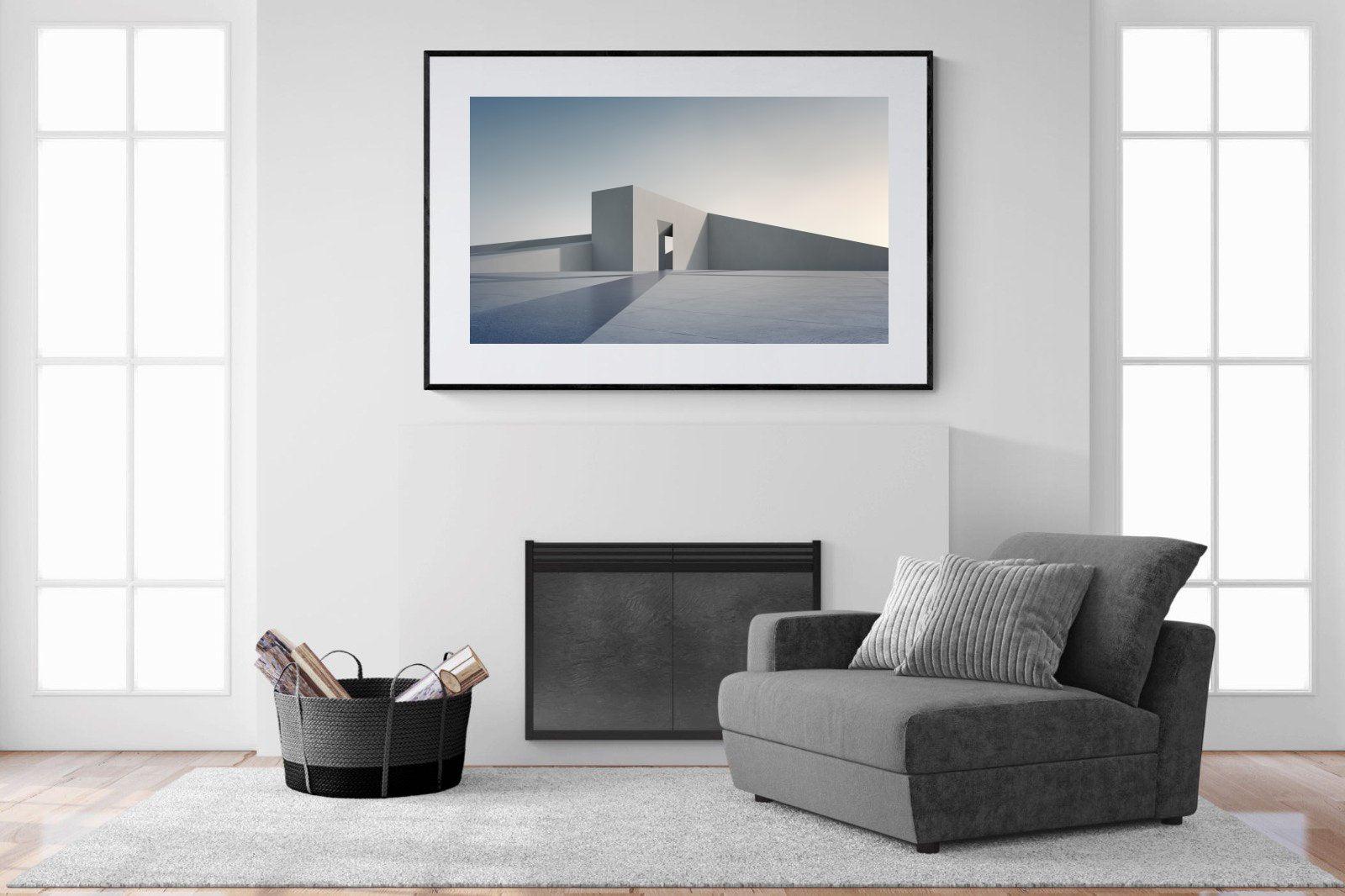 Angular-Wall_Art-150 x 100cm-Framed Print-Black-Pixalot