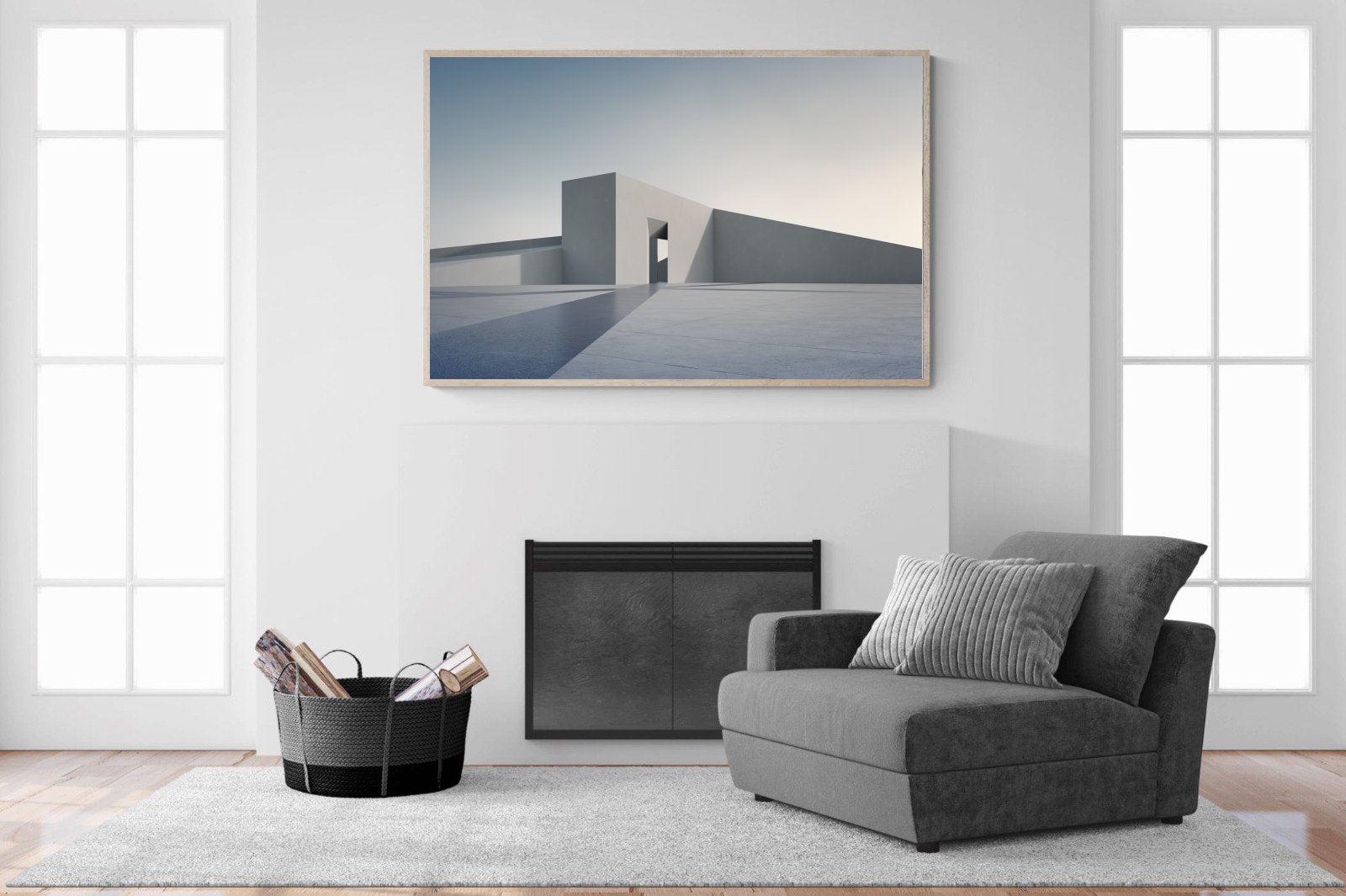 Angular-Wall_Art-150 x 100cm-Mounted Canvas-Wood-Pixalot