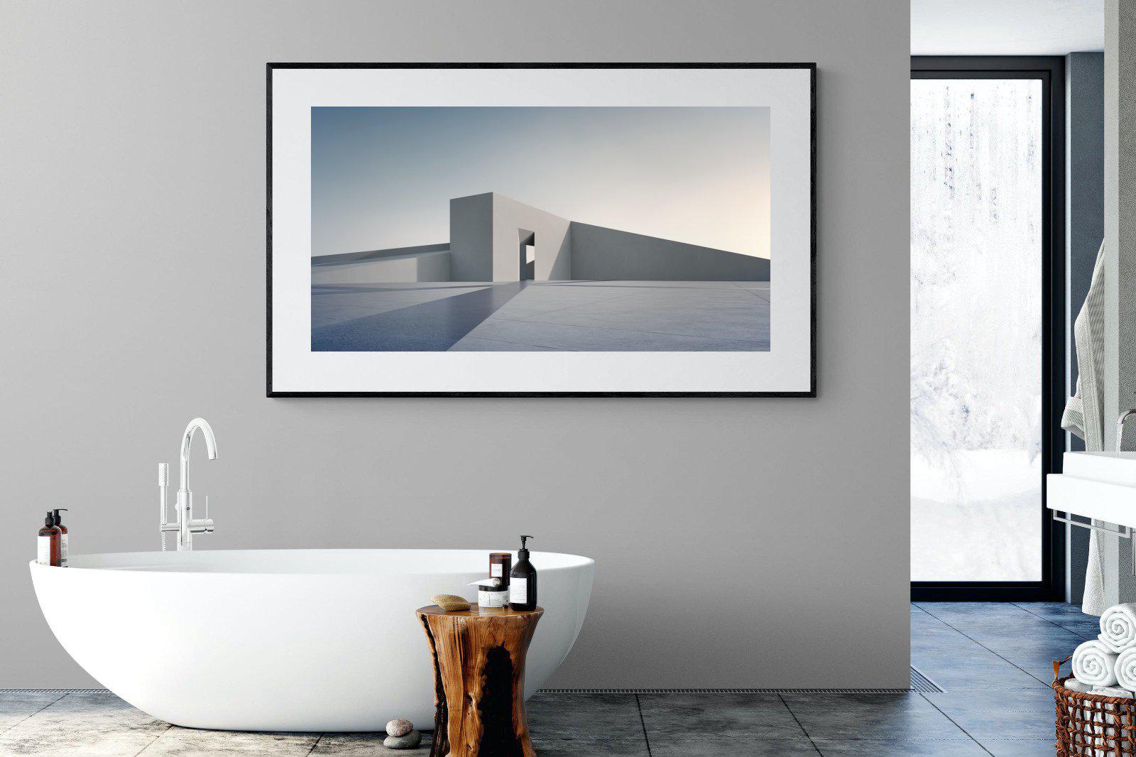 Angular-Wall_Art-180 x 110cm-Framed Print-Black-Pixalot