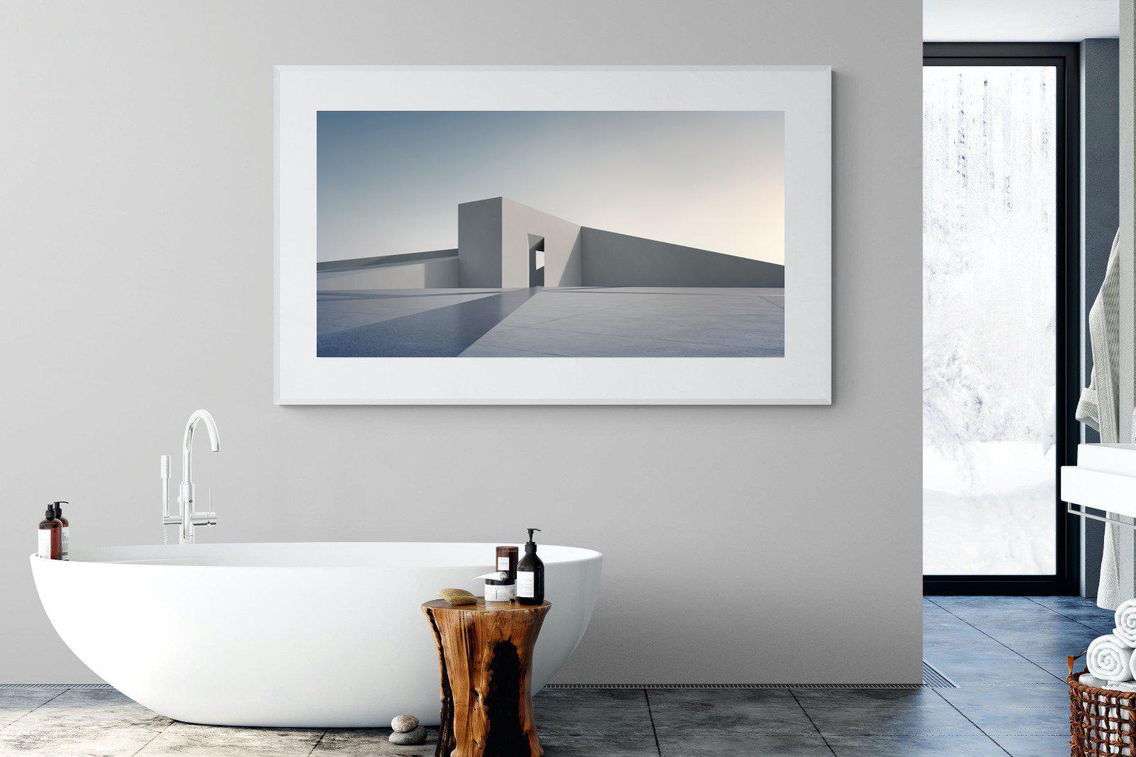 Angular-Wall_Art-180 x 110cm-Framed Print-White-Pixalot