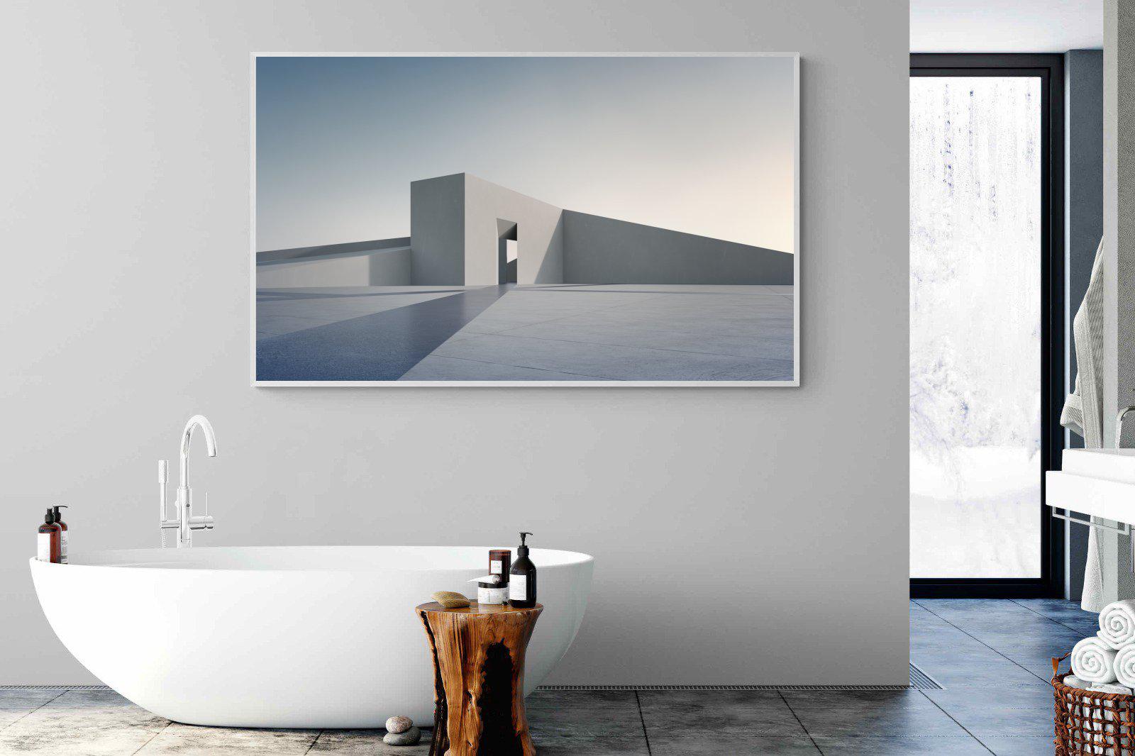 Angular-Wall_Art-180 x 110cm-Mounted Canvas-White-Pixalot