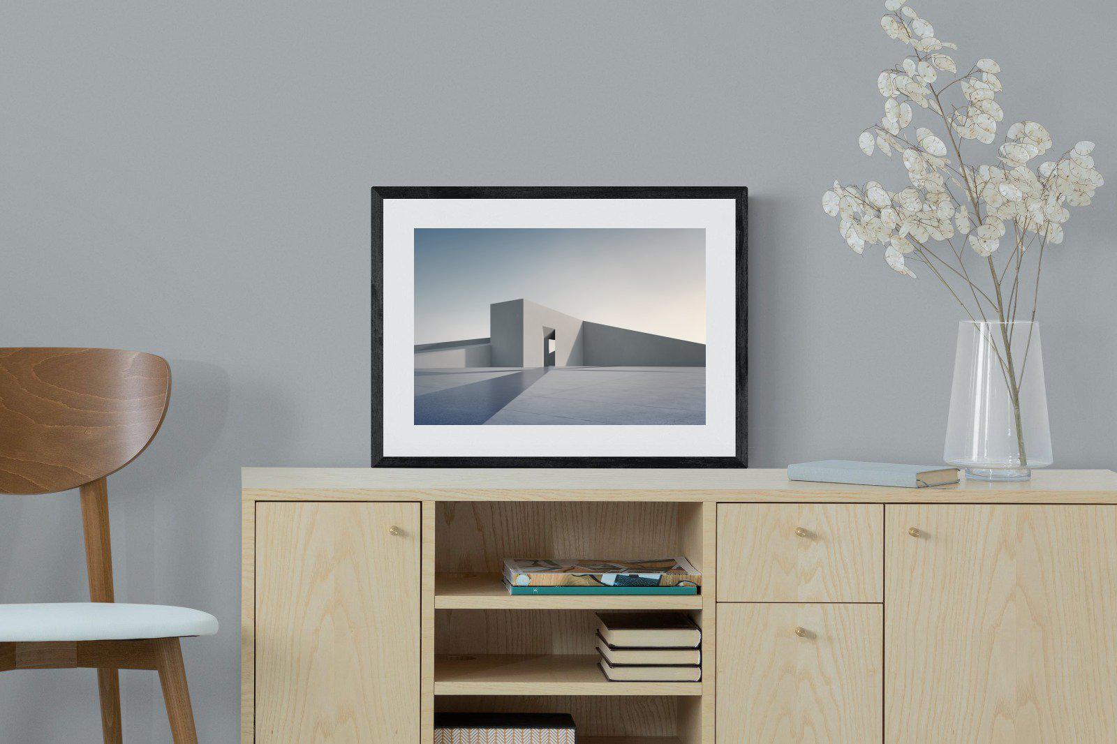 Angular-Wall_Art-60 x 45cm-Framed Print-Black-Pixalot