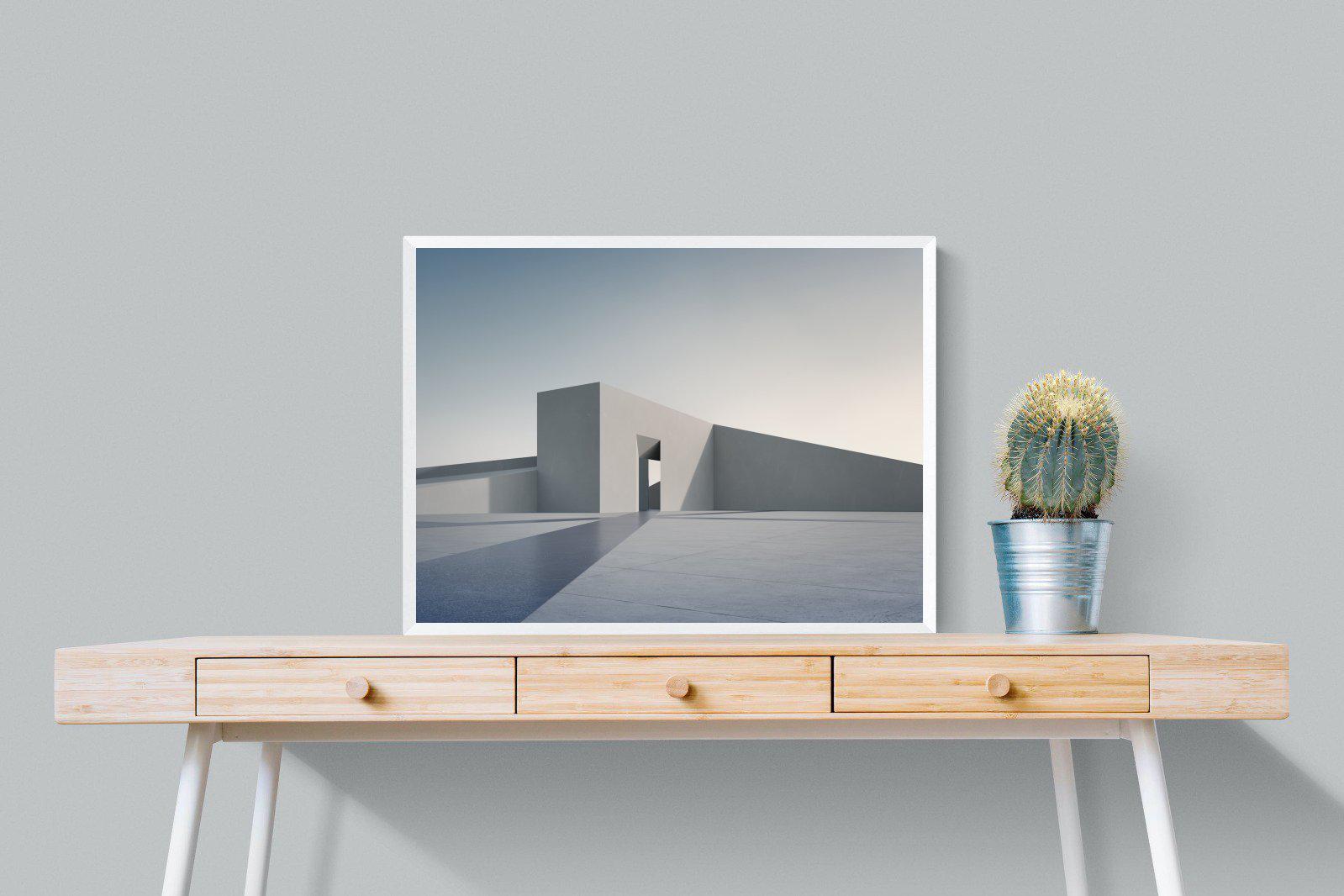 Angular-Wall_Art-80 x 60cm-Mounted Canvas-White-Pixalot