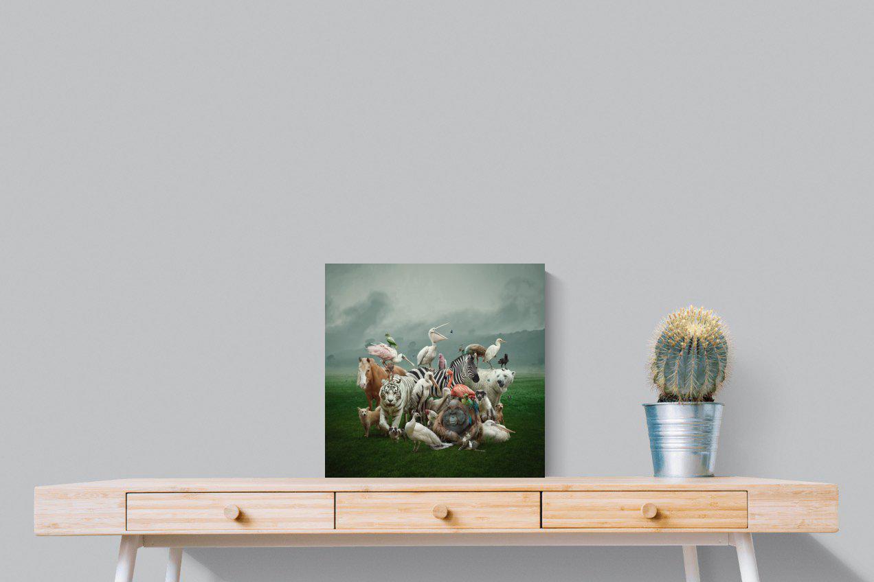 Animal Kingdom-Wall_Art-50 x 50cm-Mounted Canvas-No Frame-Pixalot
