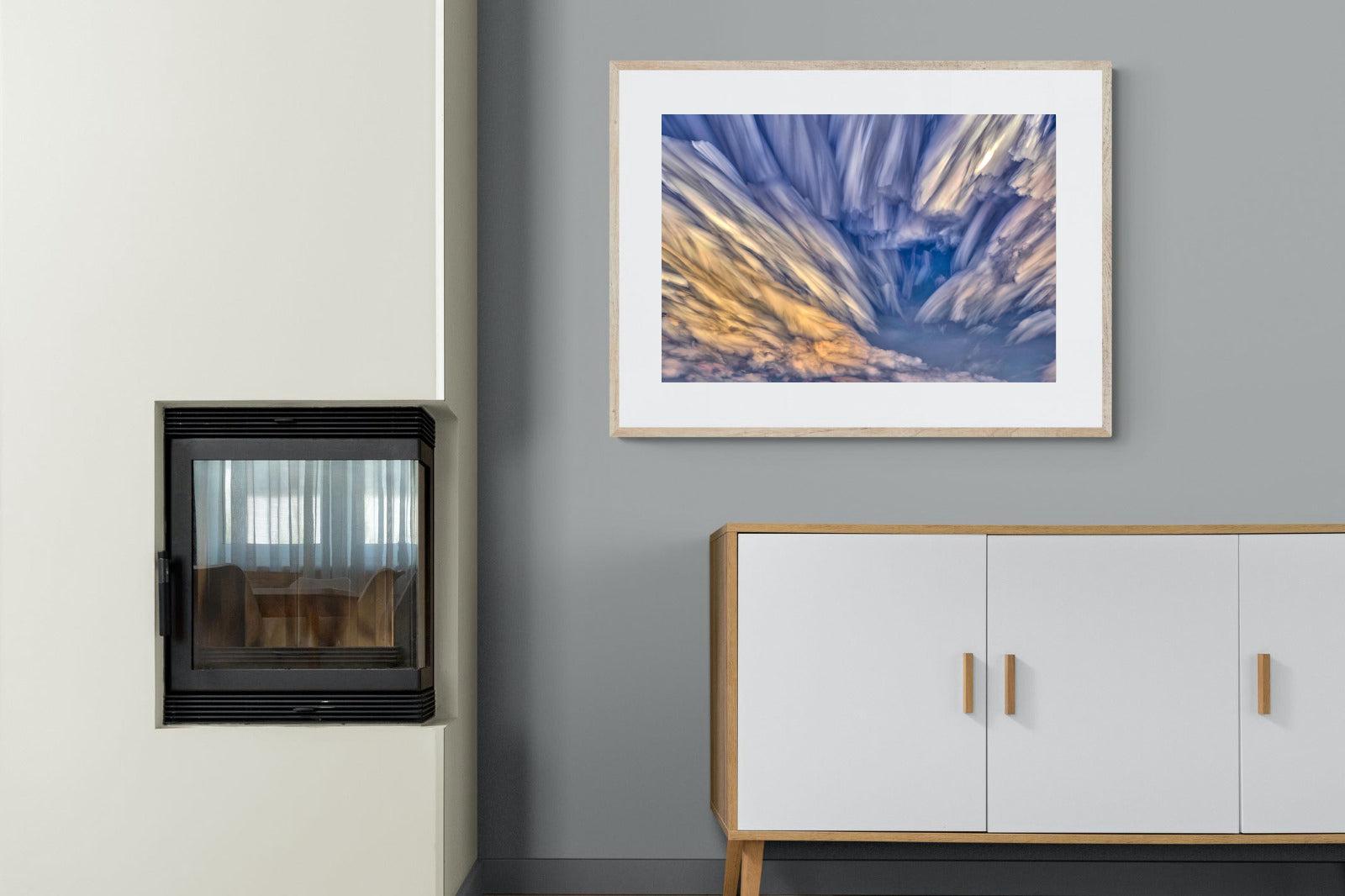Approaching Storm-Wall_Art-100 x 75cm-Framed Print-Wood-Pixalot