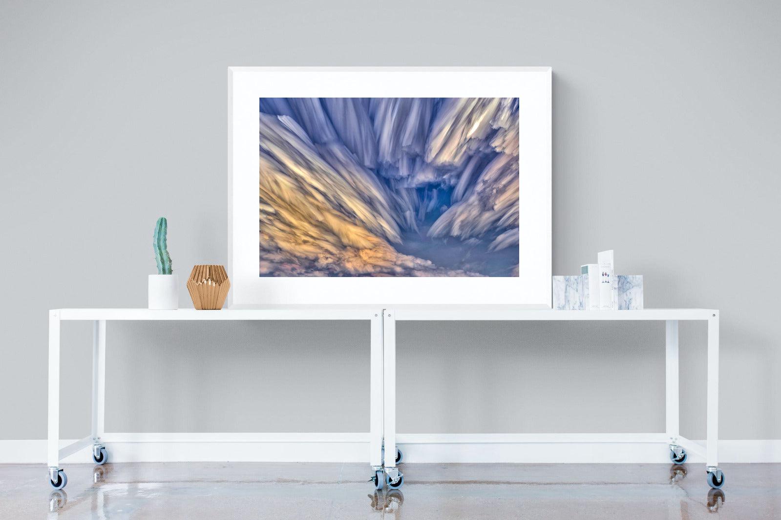 Approaching Storm-Wall_Art-120 x 90cm-Framed Print-White-Pixalot