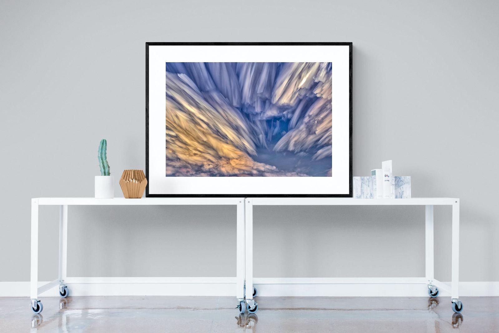 Approaching Storm-Wall_Art-120 x 90cm-Framed Print-Black-Pixalot
