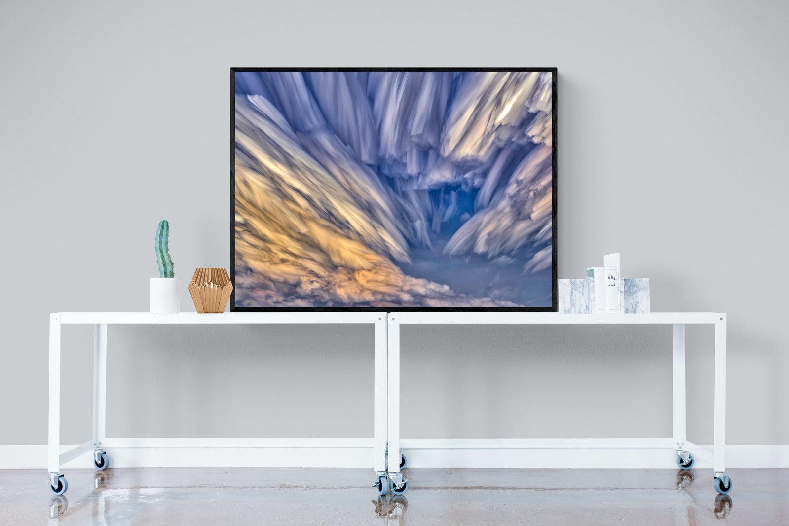 Approaching Storm-Wall_Art-120 x 90cm-Mounted Canvas-Black-Pixalot