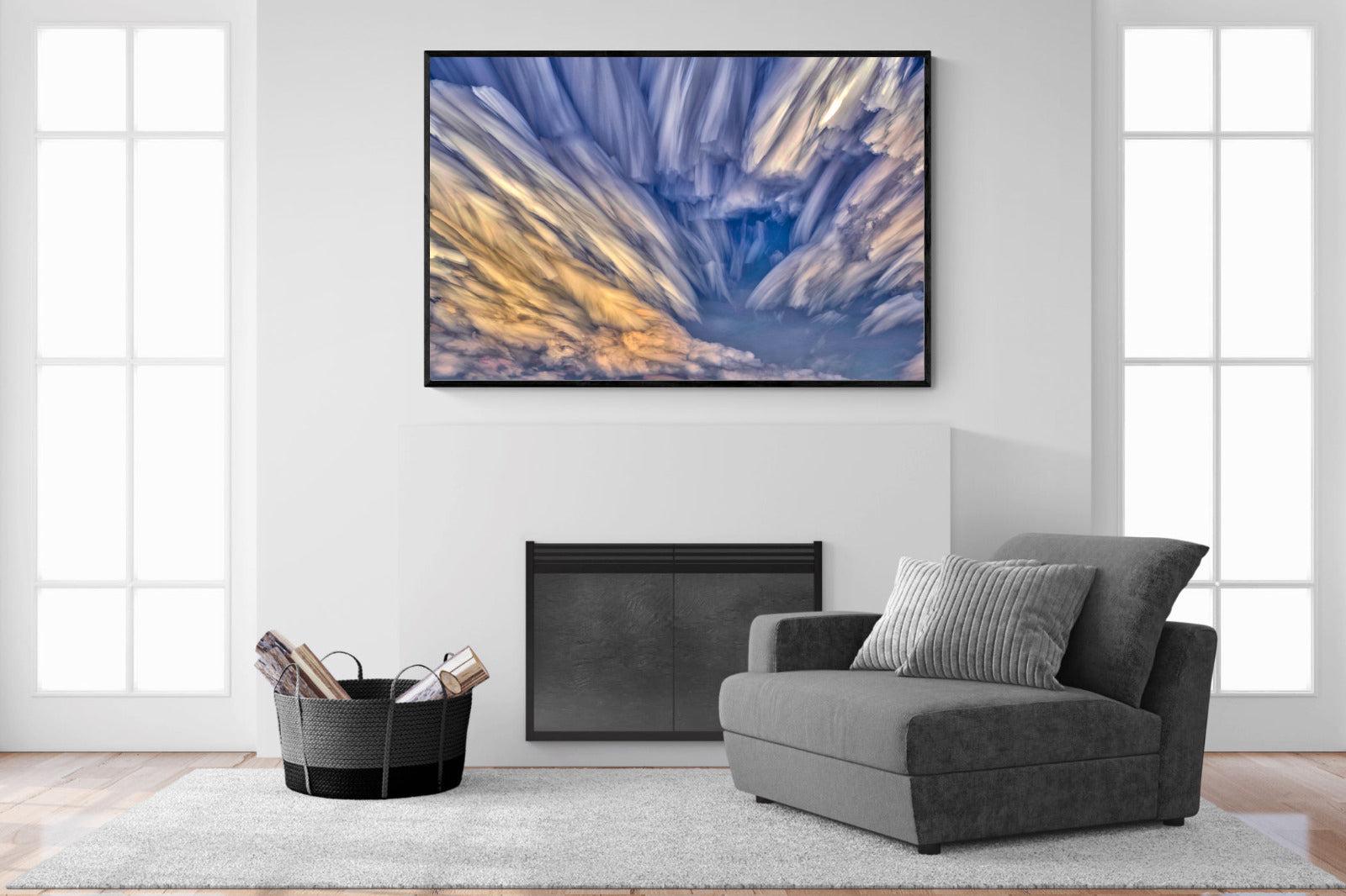 Approaching Storm-Wall_Art-150 x 100cm-Mounted Canvas-Black-Pixalot