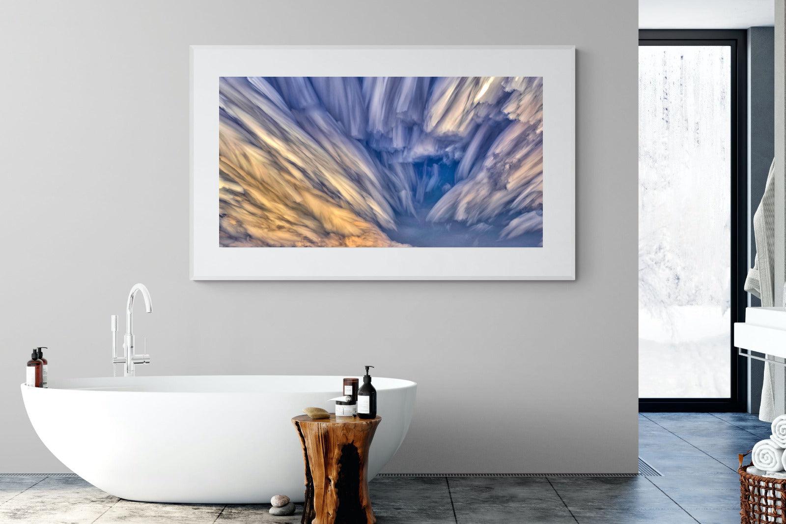 Approaching Storm-Wall_Art-180 x 110cm-Framed Print-White-Pixalot