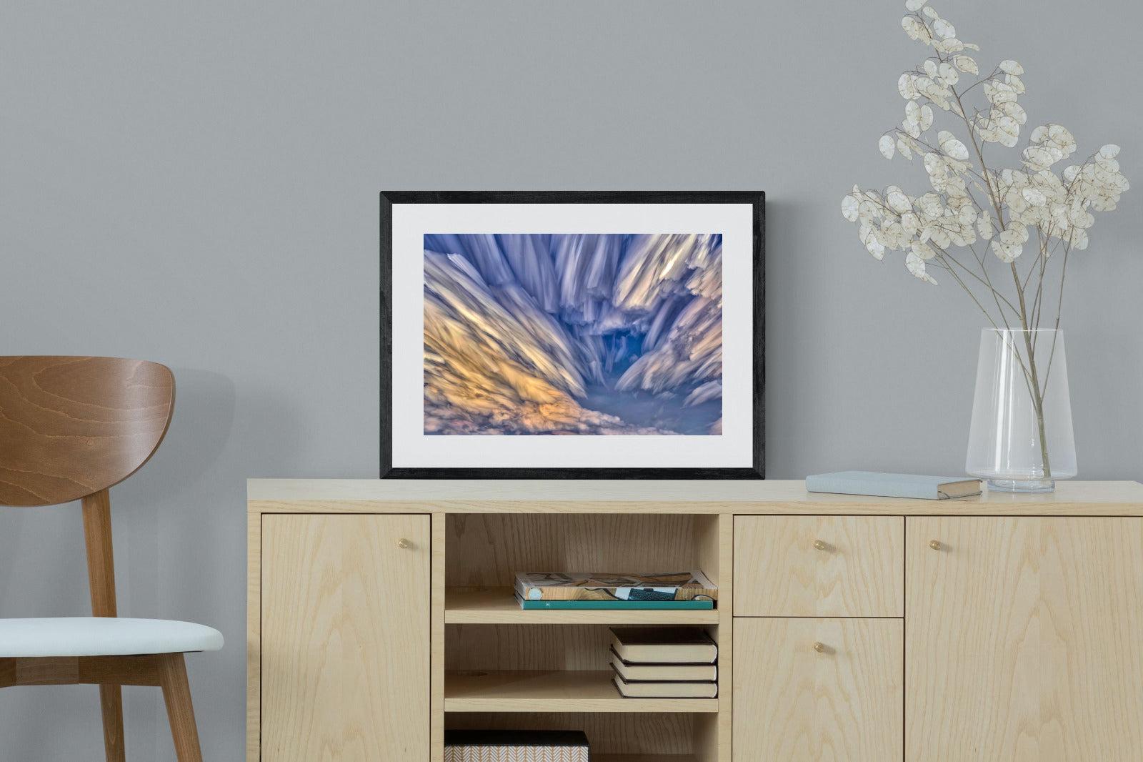 Approaching Storm-Wall_Art-60 x 45cm-Framed Print-Black-Pixalot