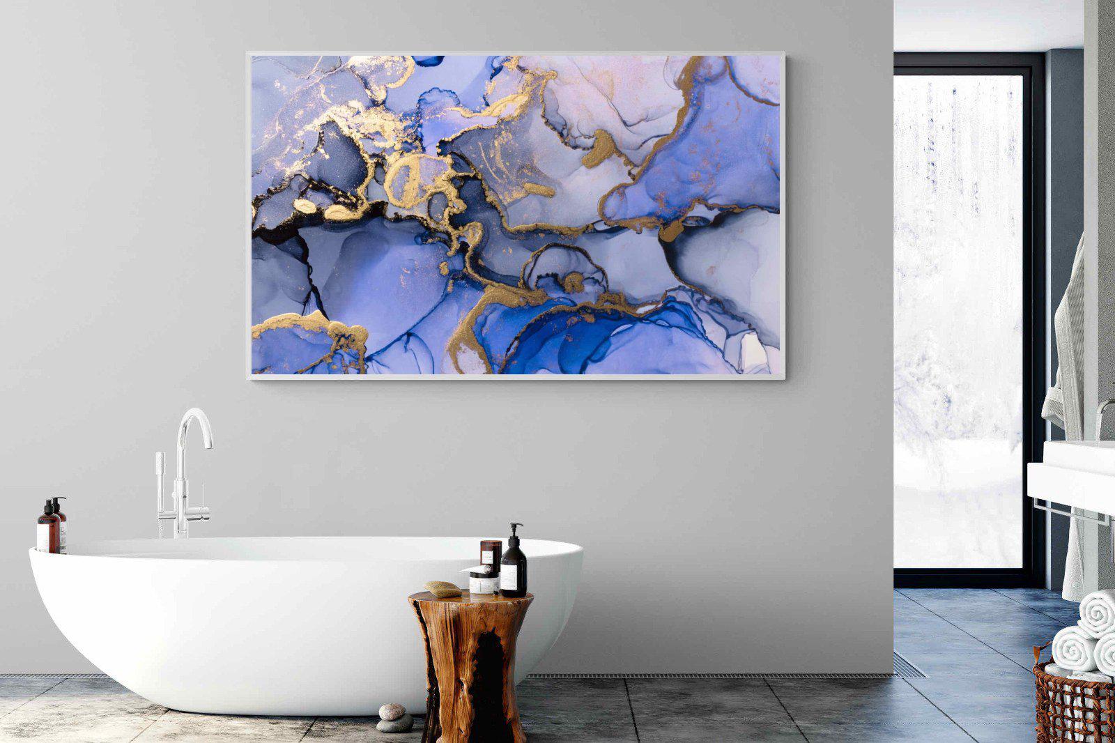 Aqua Gold-Wall_Art-180 x 110cm-Mounted Canvas-White-Pixalot