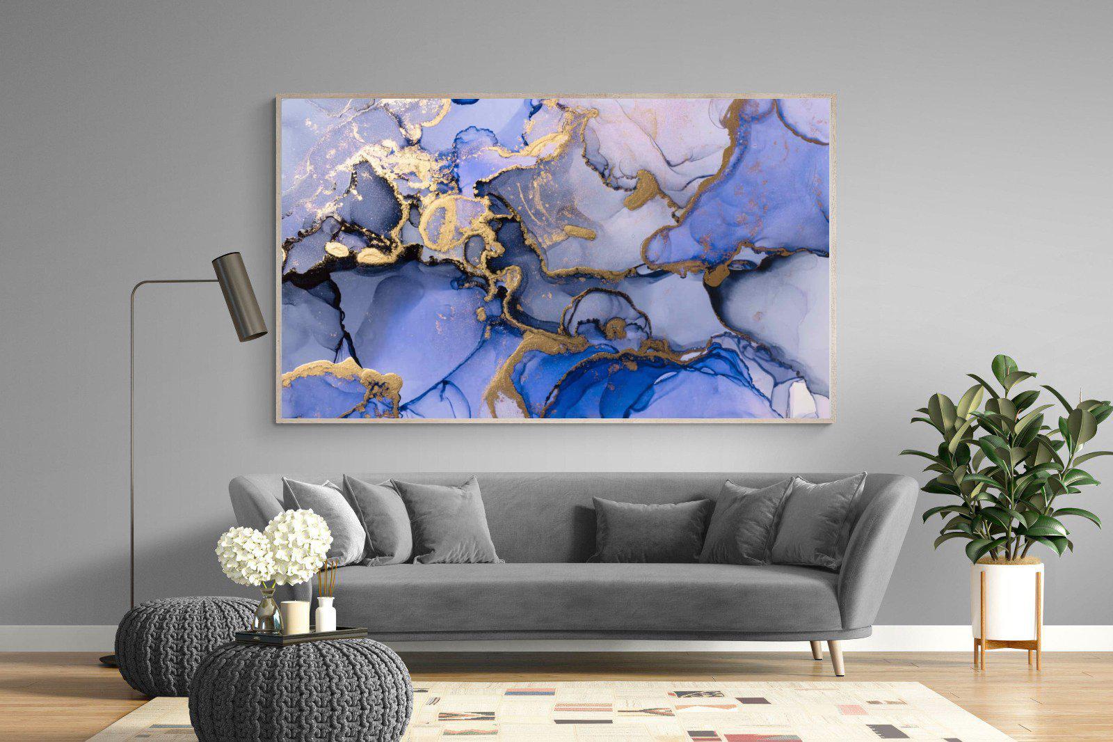 Aqua Gold-Wall_Art-220 x 130cm-Mounted Canvas-Wood-Pixalot
