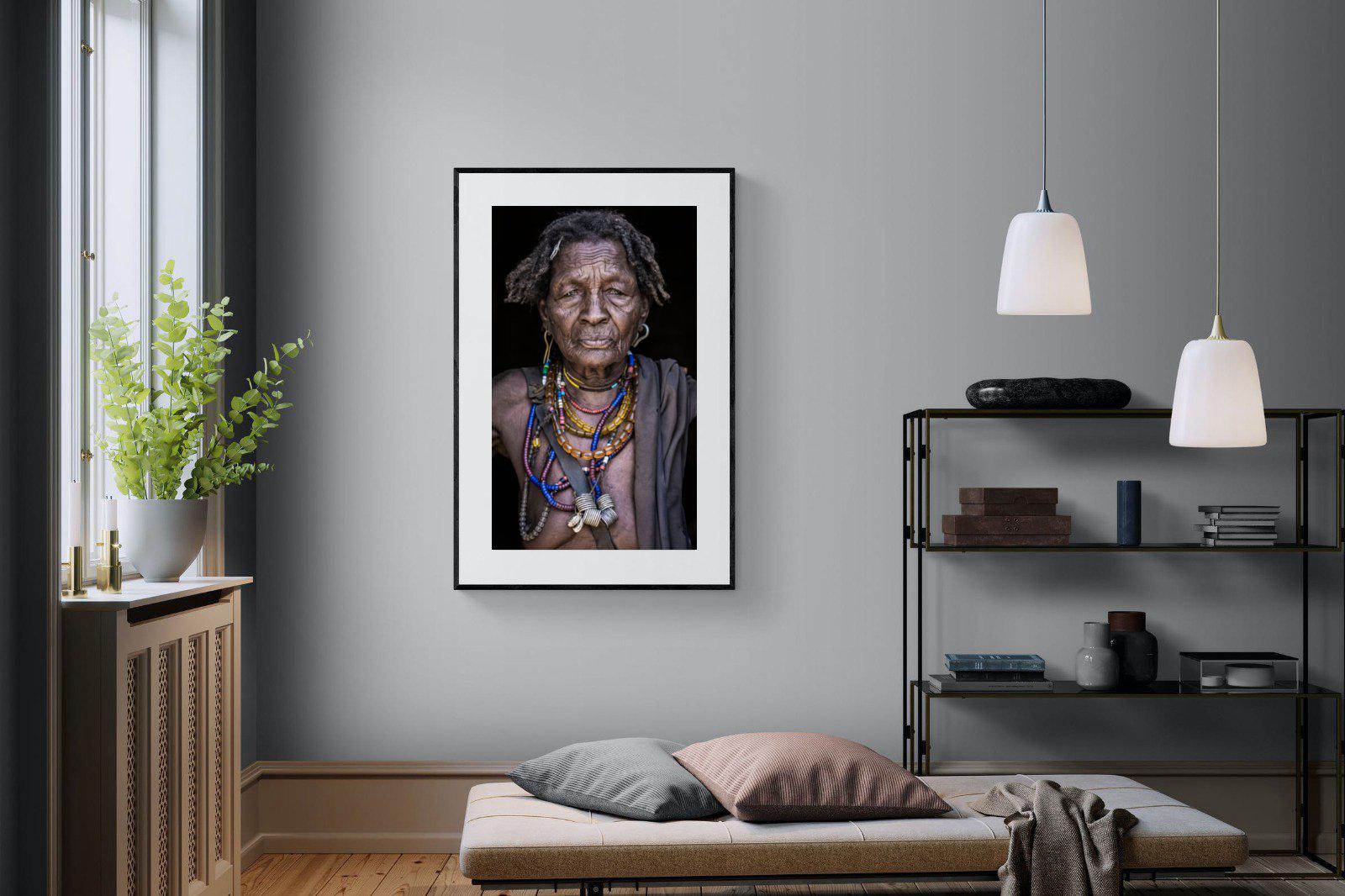 Arbore Tribe-Wall_Art-100 x 150cm-Framed Print-Black-Pixalot