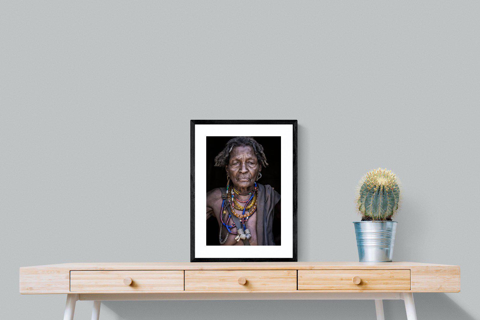Arbore Tribe-Wall_Art-45 x 60cm-Framed Print-Black-Pixalot