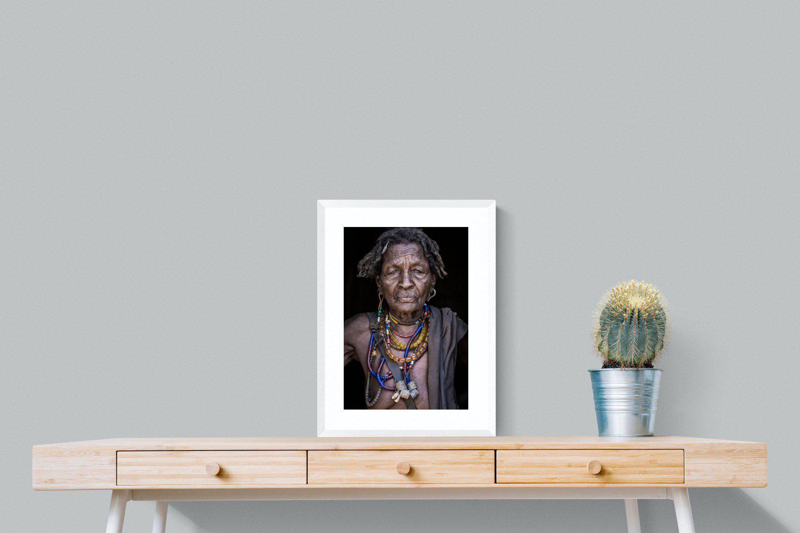 Arbore Tribe-Wall_Art-45 x 60cm-Framed Print-White-Pixalot