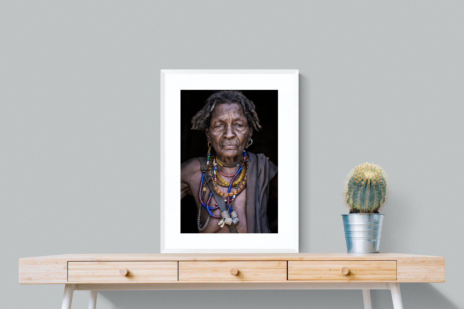 Arbore Tribe-Wall_Art-60 x 80cm-Framed Print-White-Pixalot