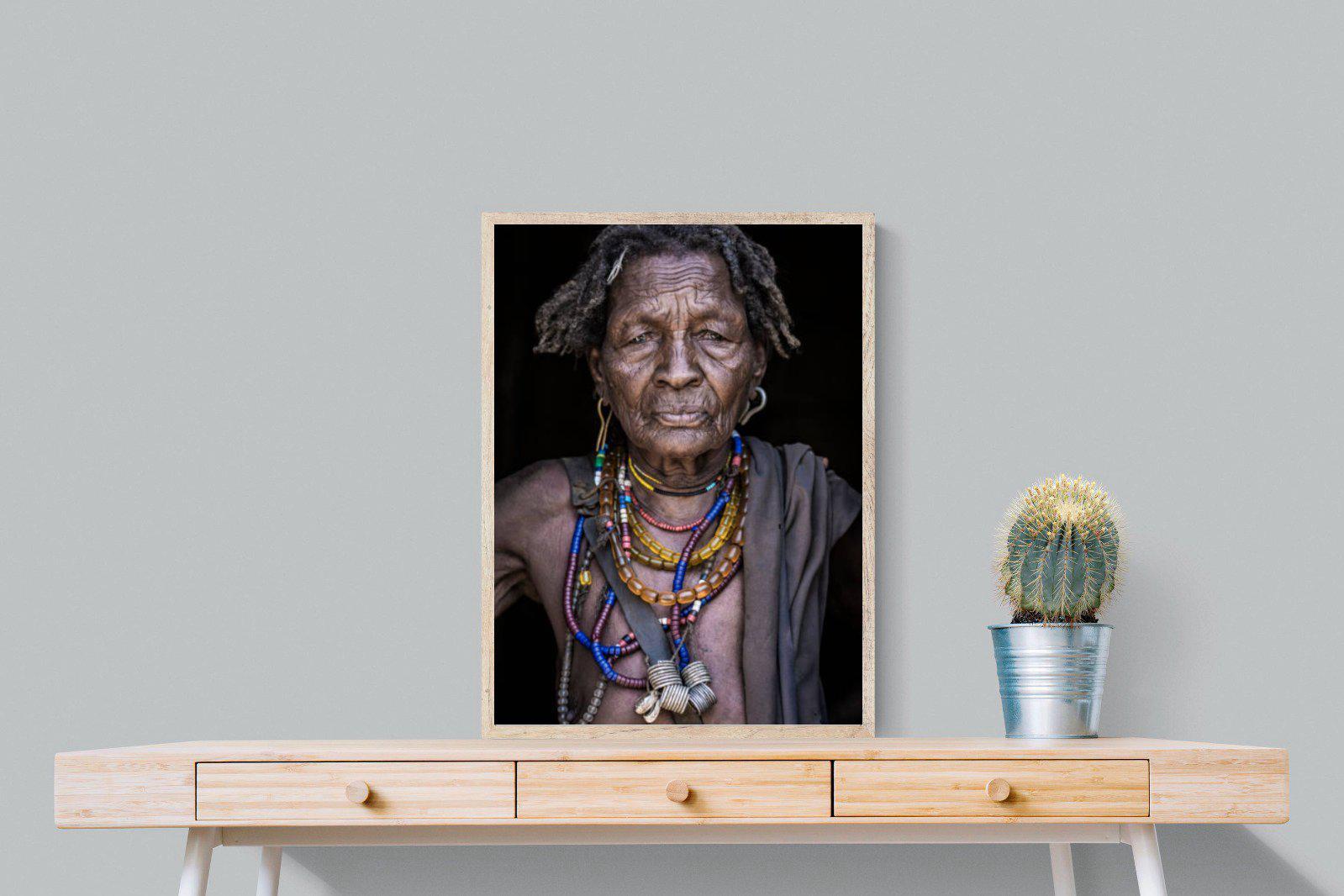 Arbore Tribe-Wall_Art-60 x 80cm-Mounted Canvas-Wood-Pixalot