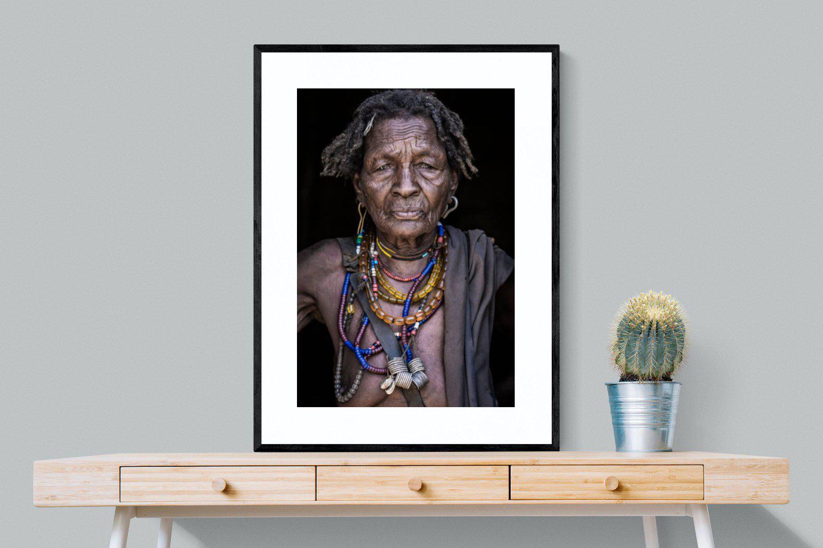 Arbore Tribe-Wall_Art-75 x 100cm-Framed Print-Black-Pixalot