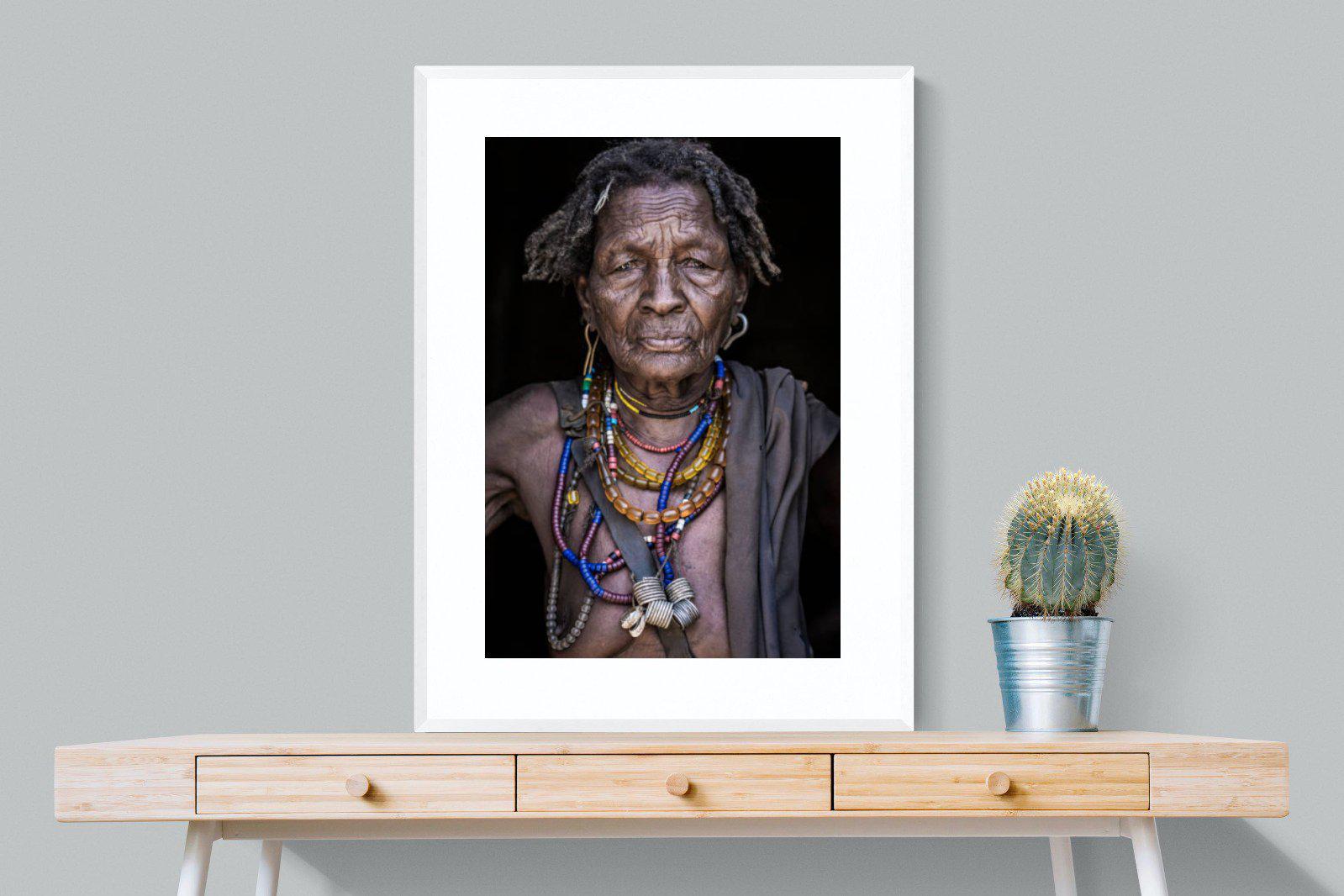 Arbore Tribe-Wall_Art-75 x 100cm-Framed Print-White-Pixalot