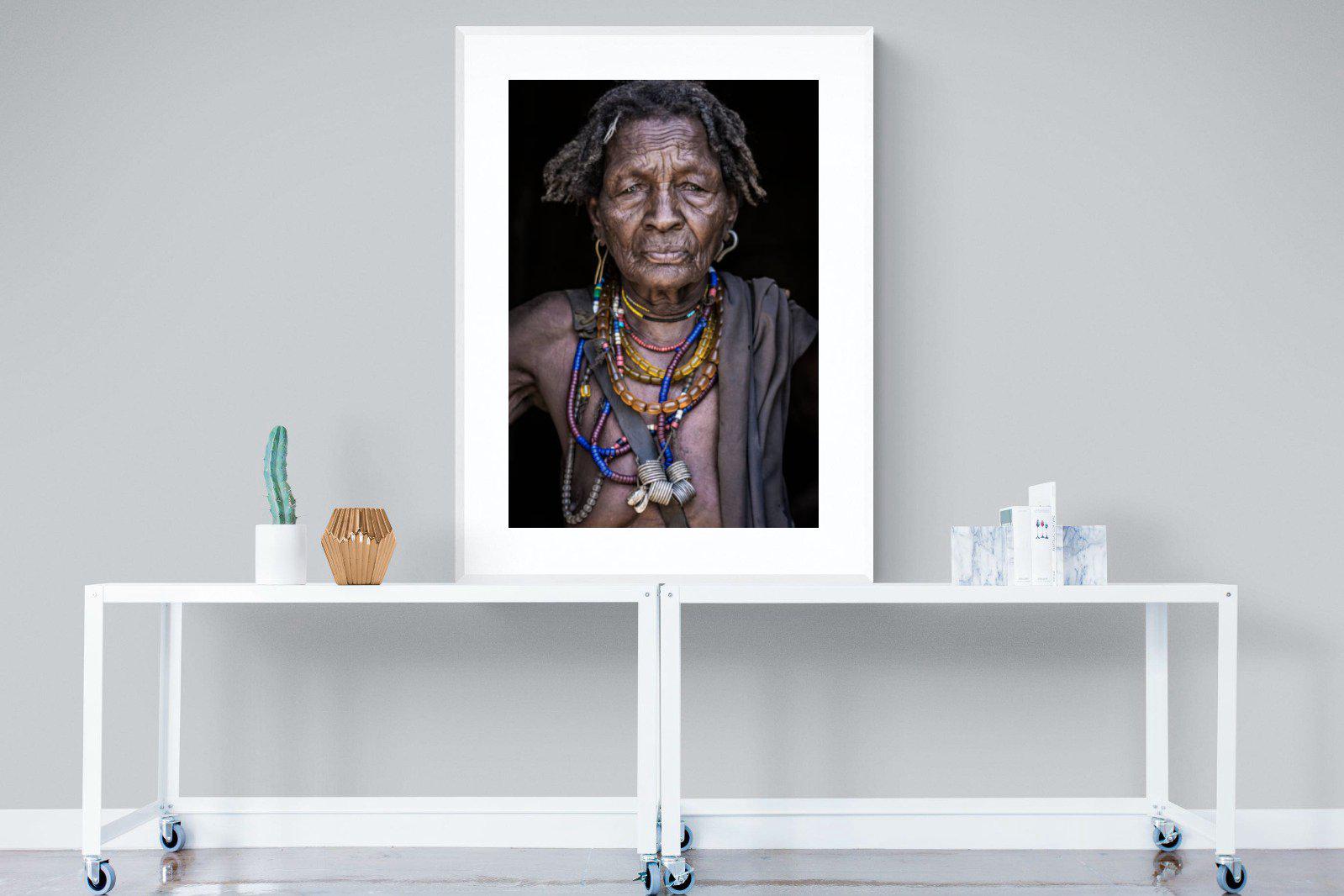 Arbore Tribe-Wall_Art-90 x 120cm-Framed Print-White-Pixalot
