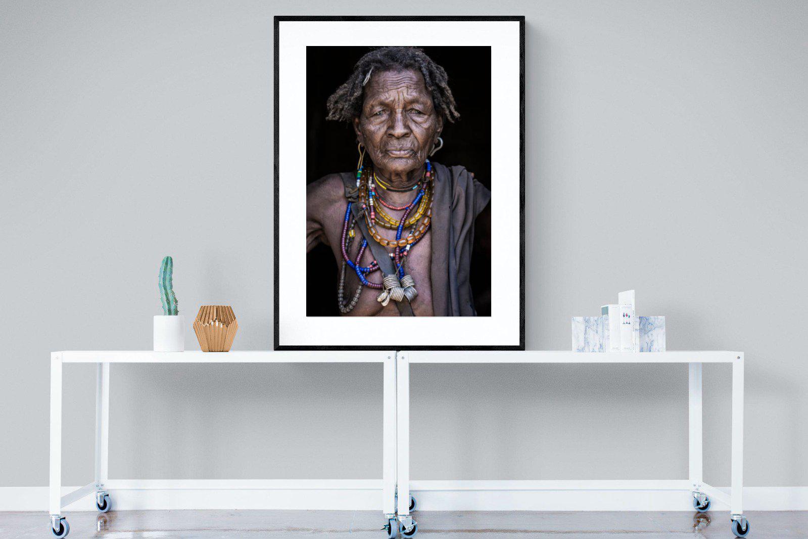 Arbore Tribe-Wall_Art-90 x 120cm-Framed Print-Black-Pixalot