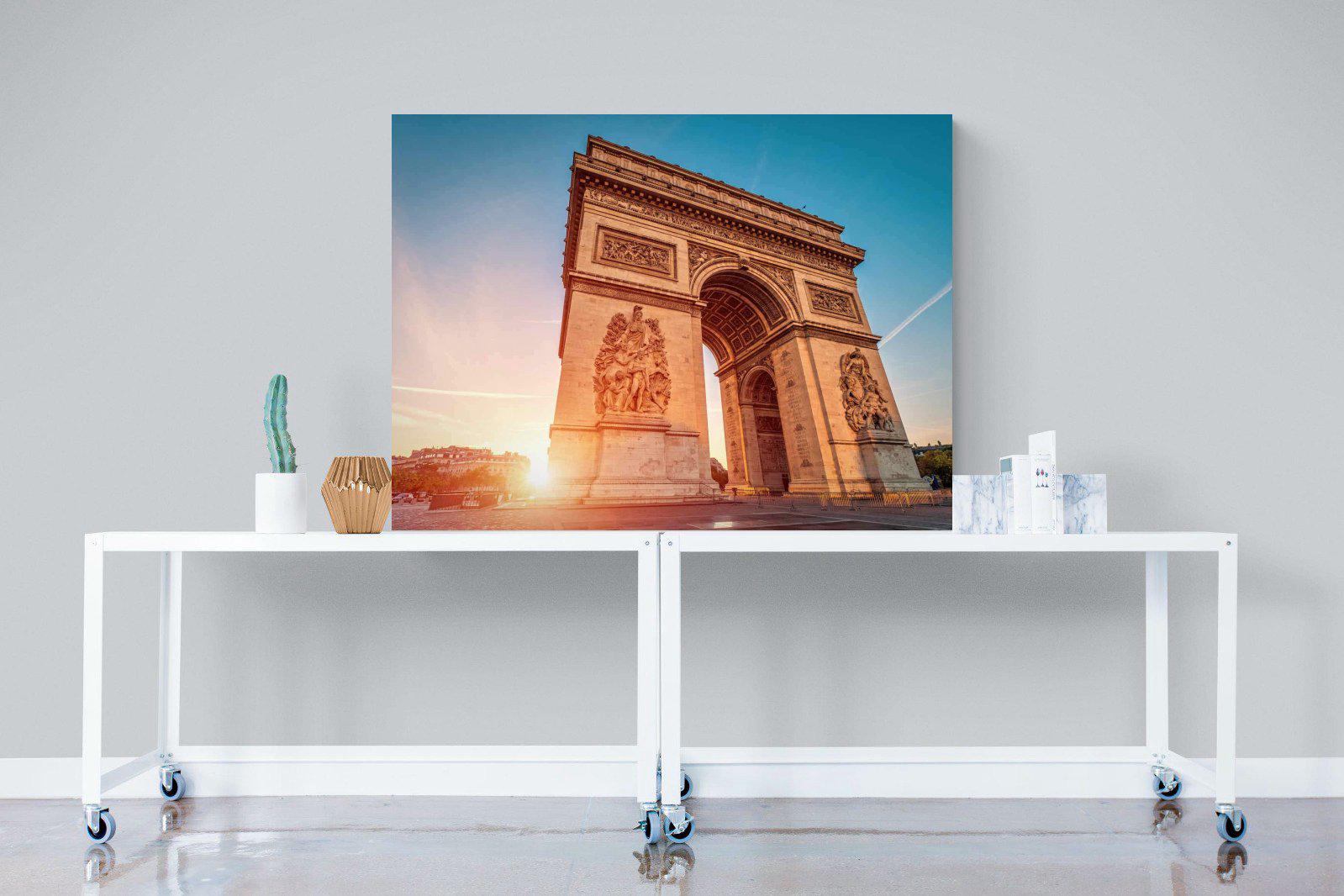 Arc de Triomphe-Wall_Art-120 x 90cm-Mounted Canvas-No Frame-Pixalot