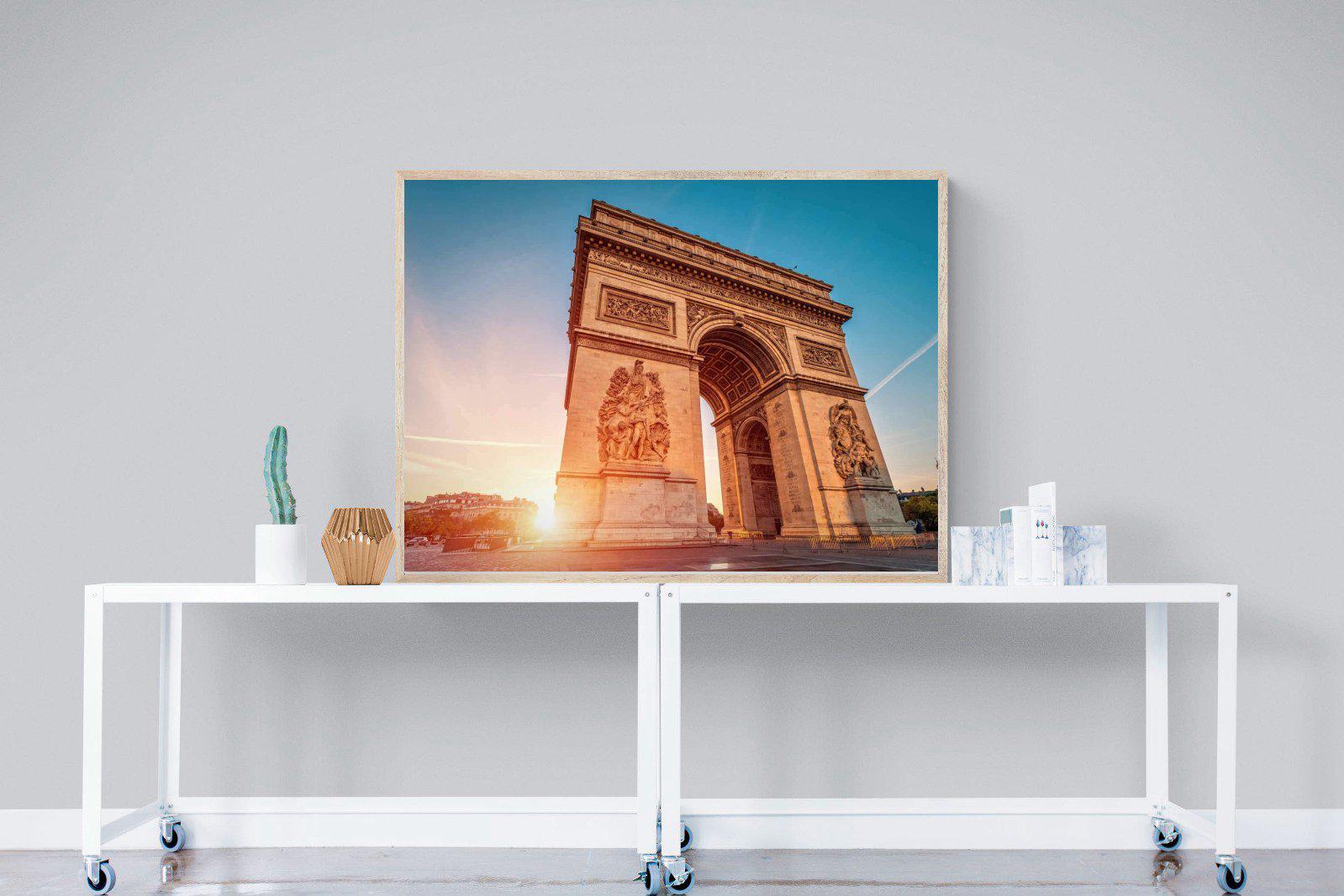 Arc de Triomphe-Wall_Art-120 x 90cm-Mounted Canvas-Wood-Pixalot