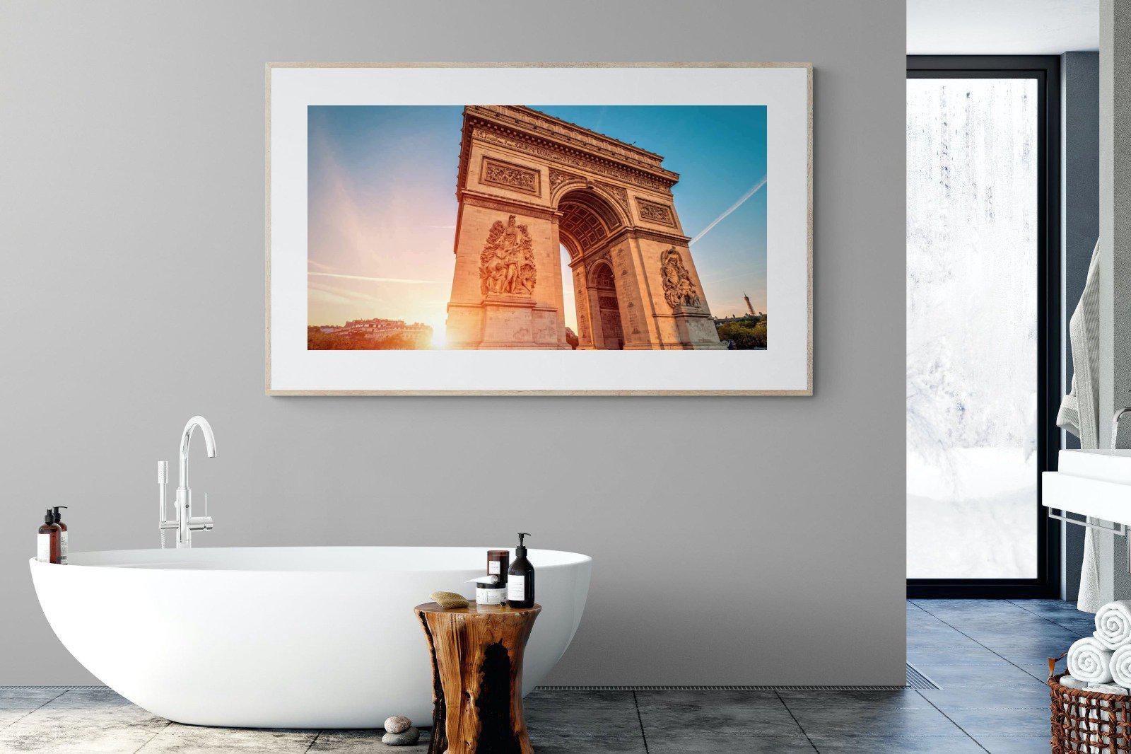 Arc de Triomphe-Wall_Art-180 x 110cm-Framed Print-Wood-Pixalot