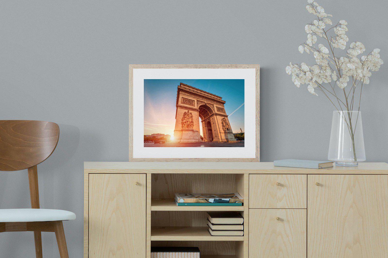 Arc de Triomphe-Wall_Art-60 x 45cm-Framed Print-Wood-Pixalot