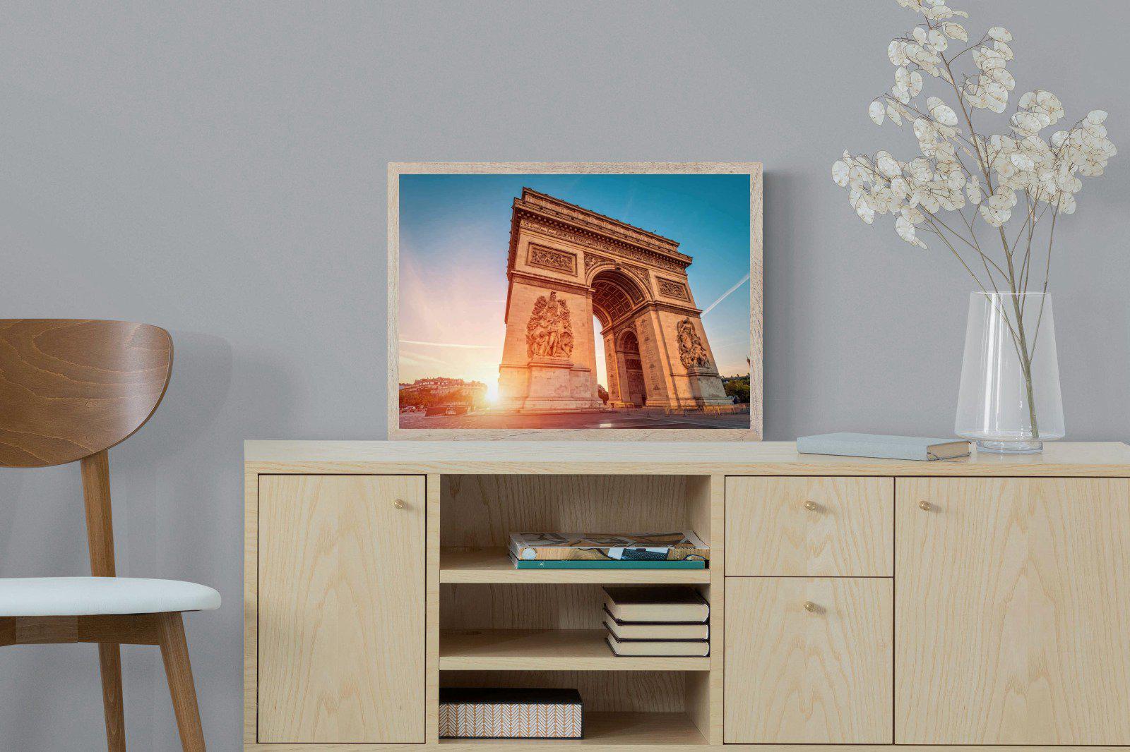 Arc de Triomphe-Wall_Art-60 x 45cm-Mounted Canvas-Wood-Pixalot